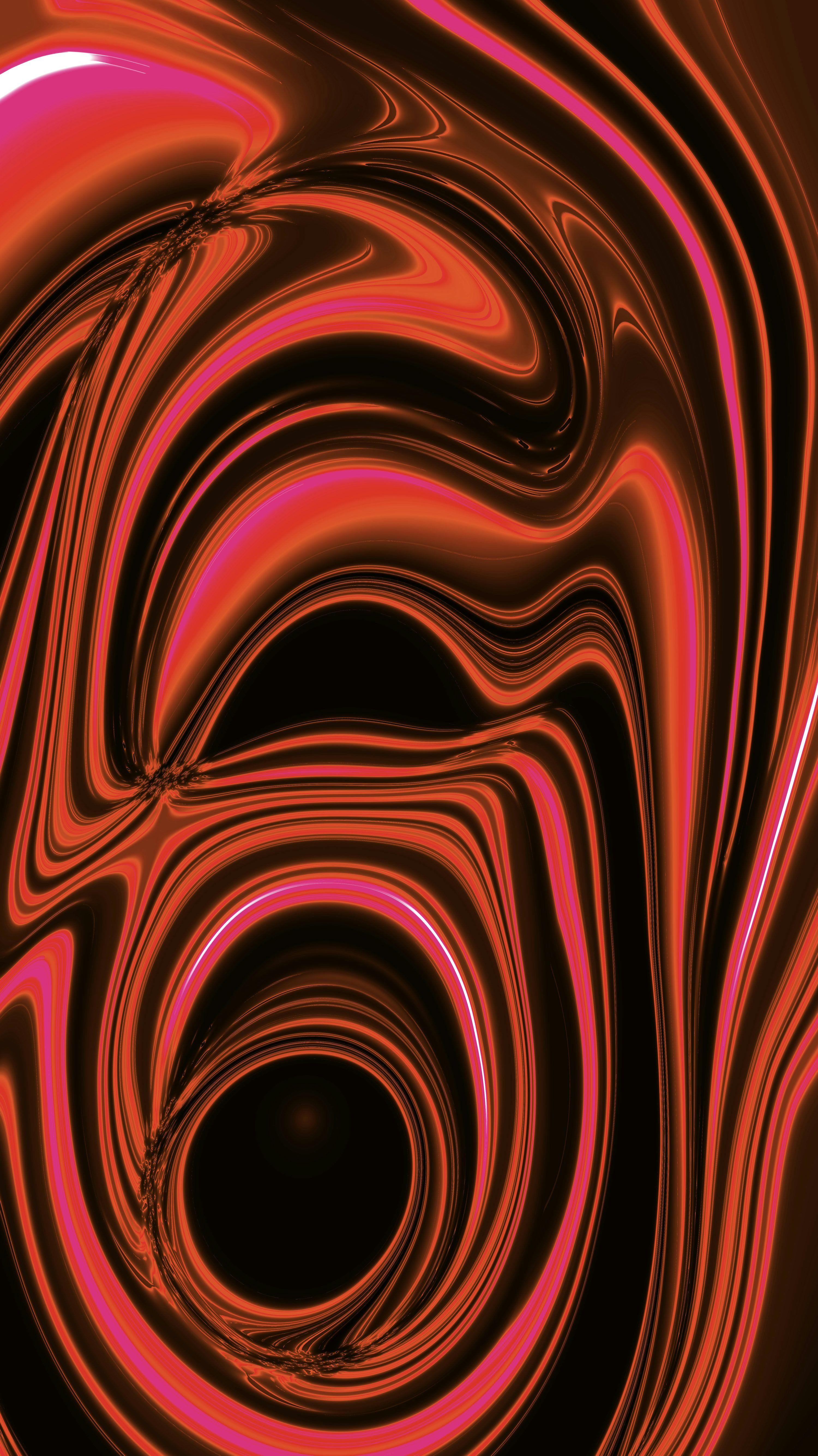 3000x5333 An abstract image of a red and black swirl