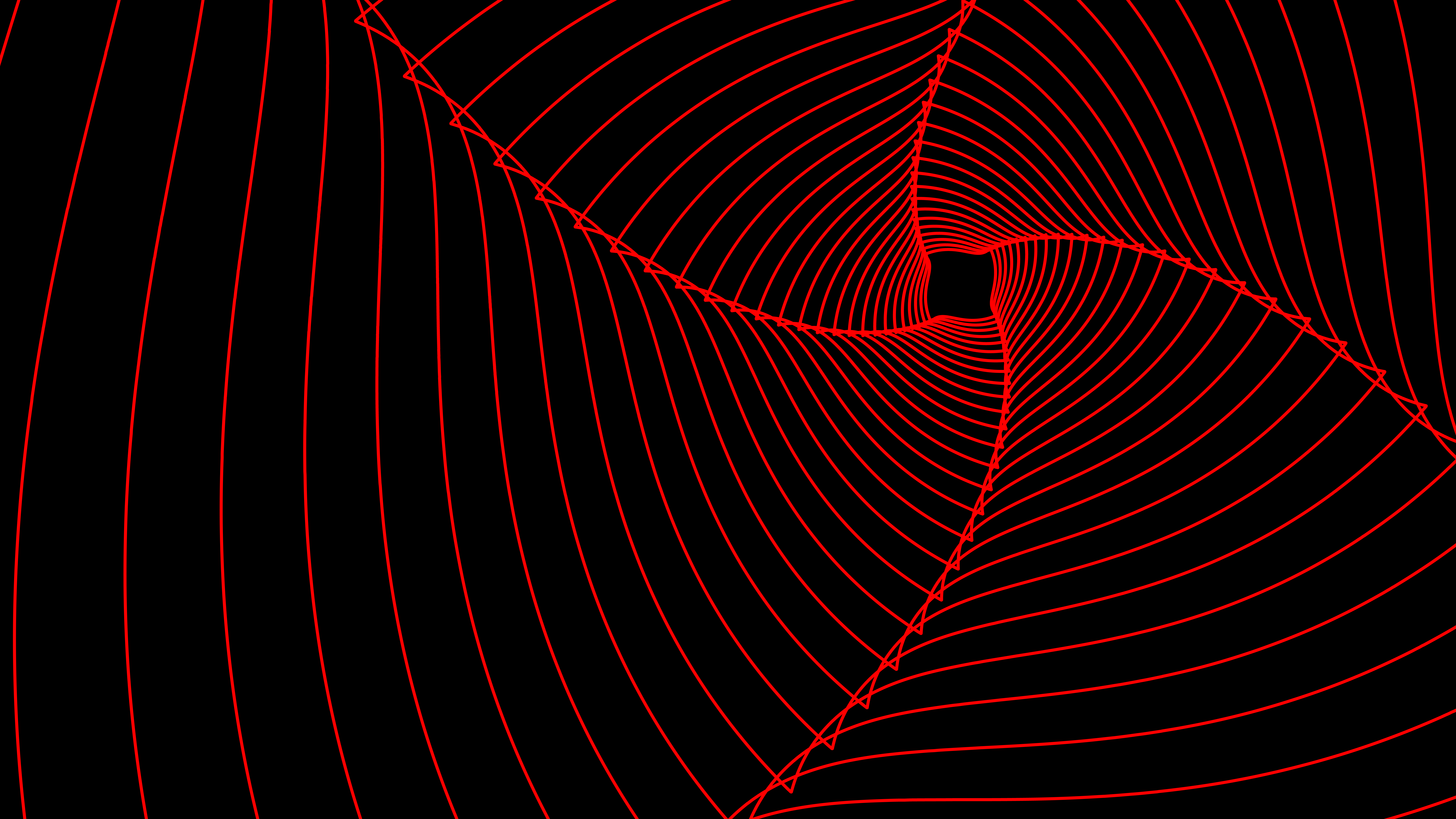 7680x4320 8K Ultra HD Red Spiral: Abstract Lines in Motion