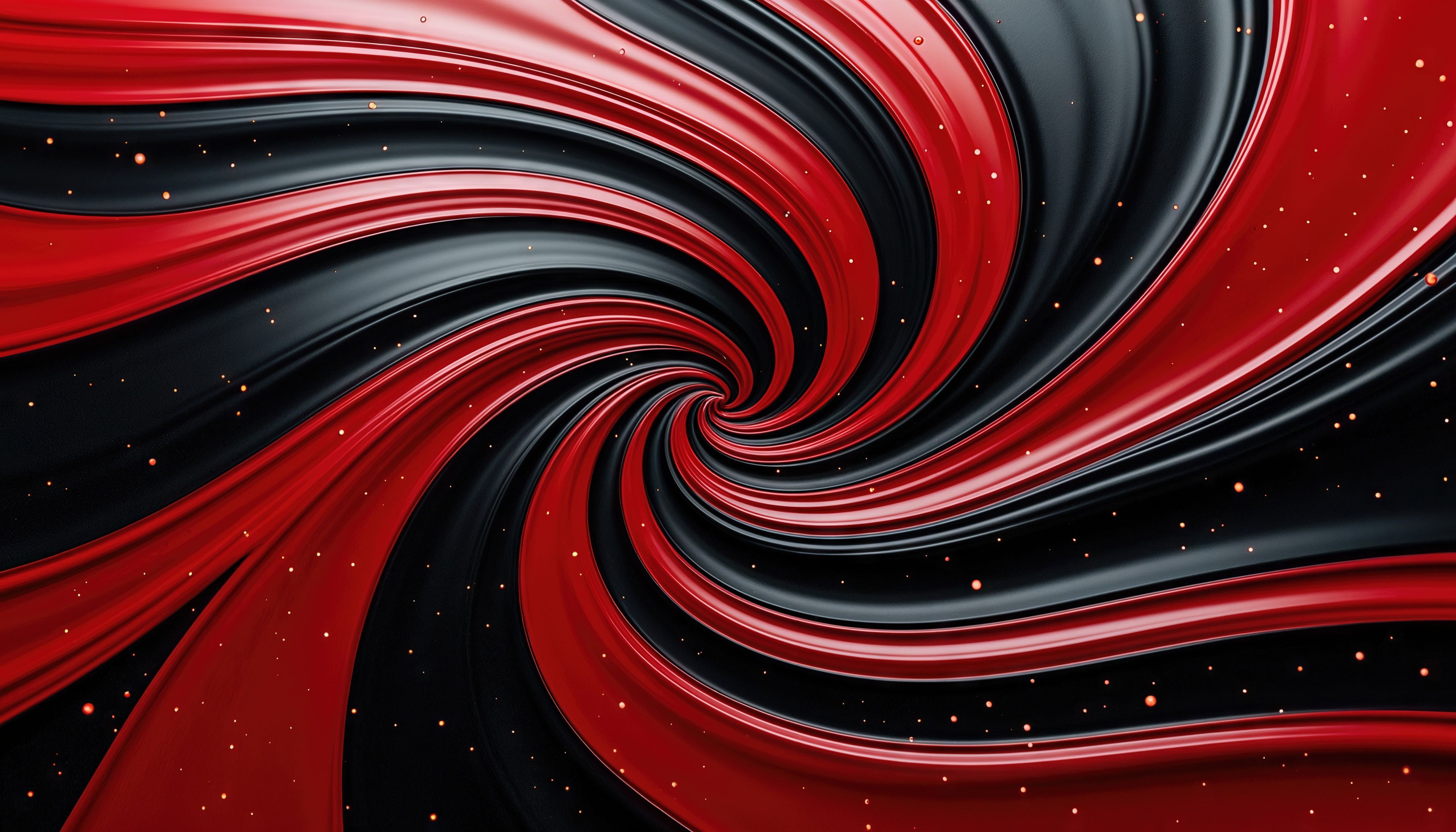 3840x2194 A red and black spiral draws the eye into the center like a whirlwind. · free photo from n0mad and wallpaper