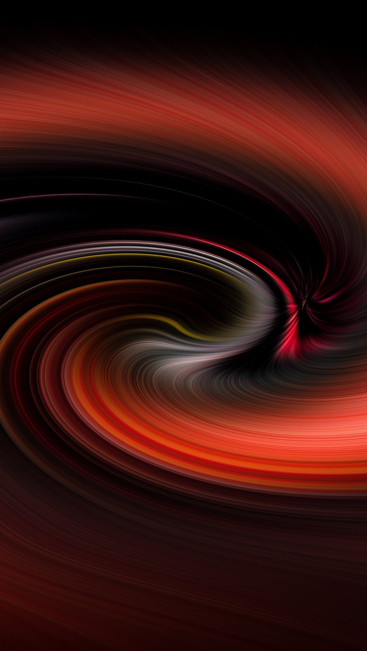 1220x2160 Red spiral in motion Wallpaper 4K for iPhone and Mobile Phone