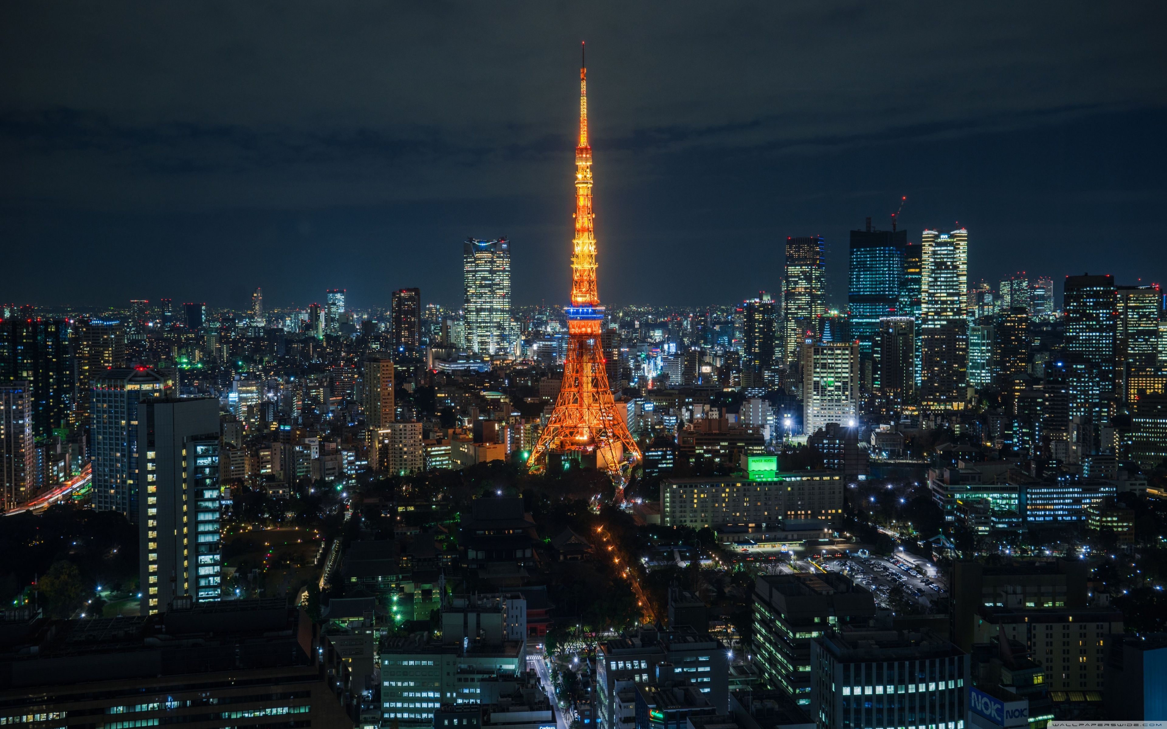 3840x2400 Tokyo Night View 4K UHD Wallpaper for UltraHD Desktop and TV : Smartphone and Tablet Devices