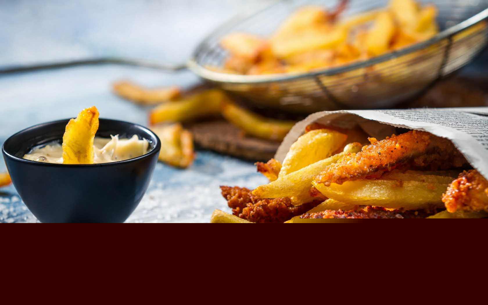 1680x1050 Fish And Chips Wallpaper