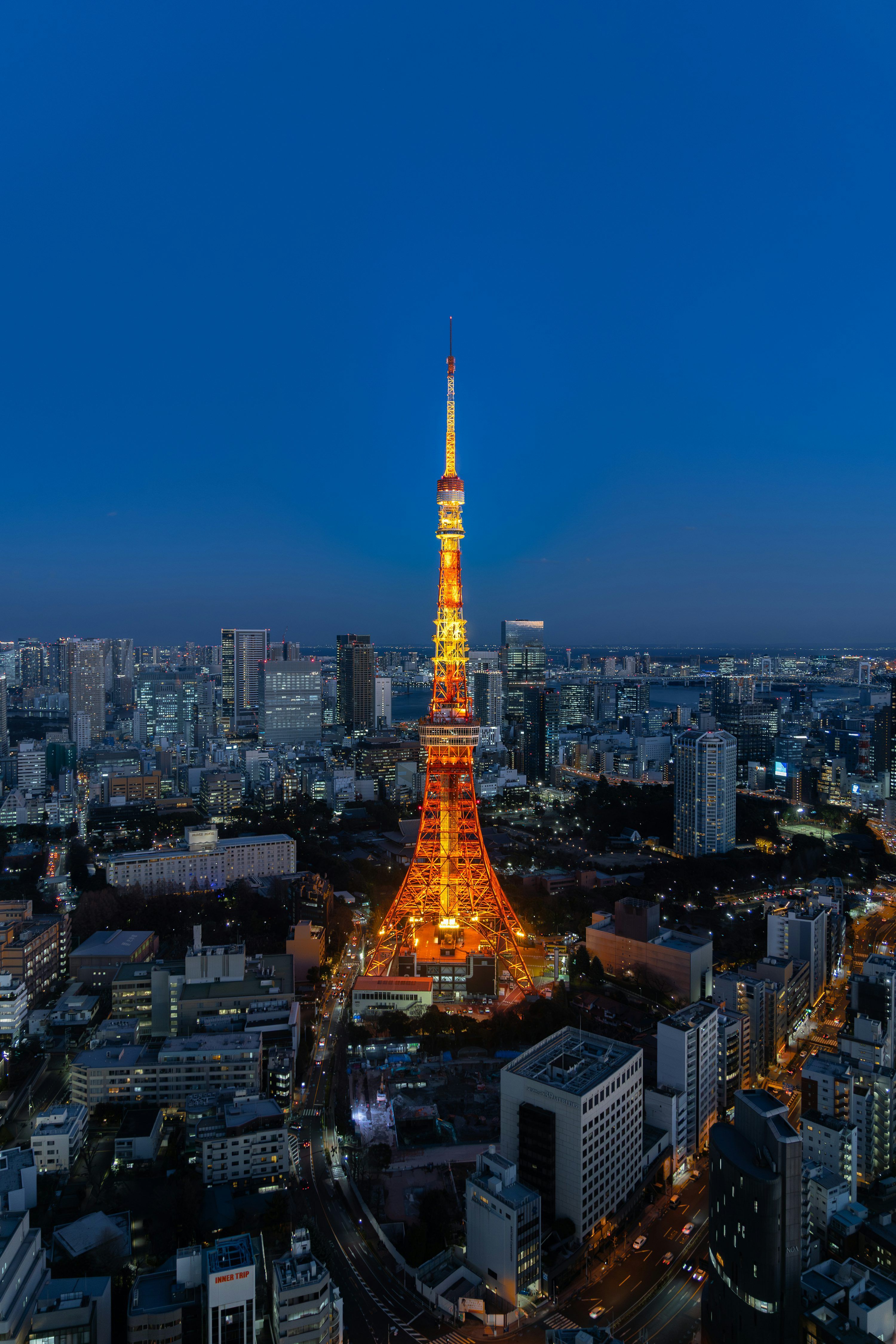 3000x4500 The eiffel tower is lit up at night