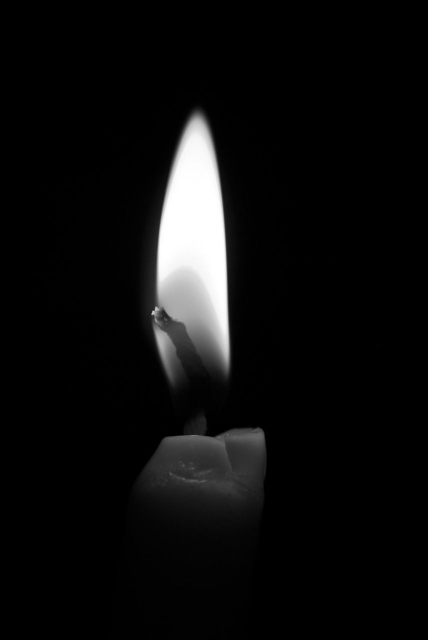 857x1280 Candle Dark Background