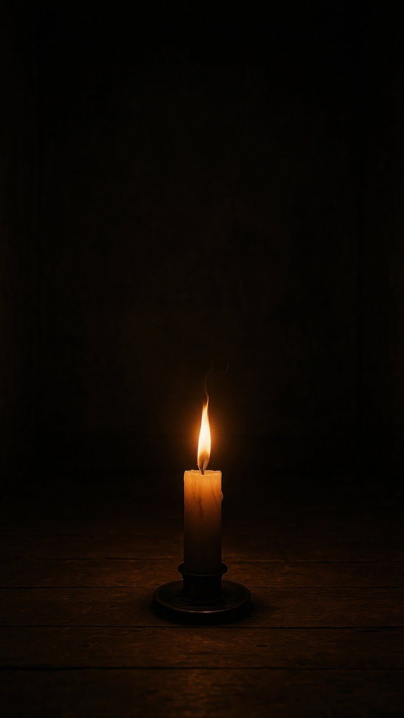 800x1422 Red candle smoky mobile wallpaper