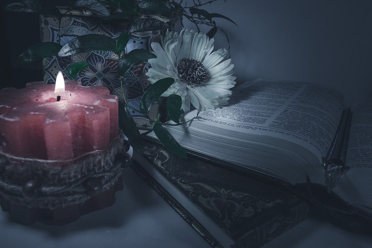 1280x853 Candle, dark, books, gothic, romantic