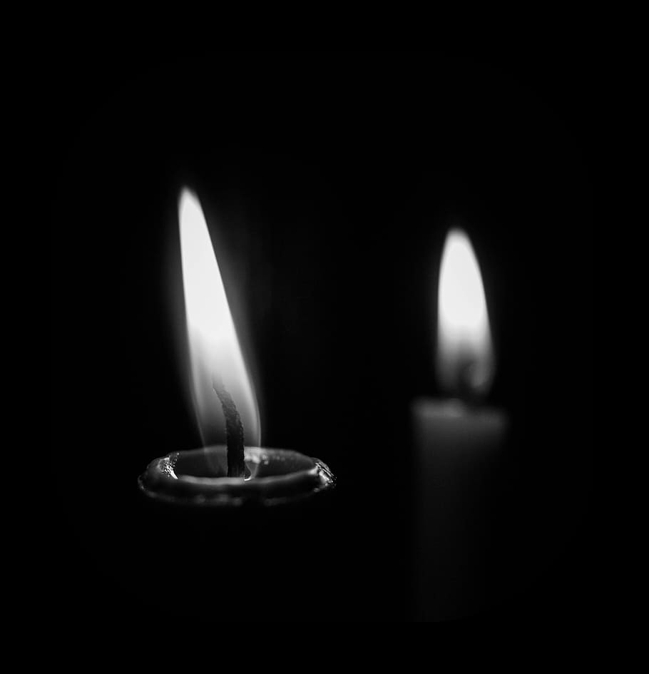 910x945 candle, black and white, b and w, bandw, black white, black, white, dark