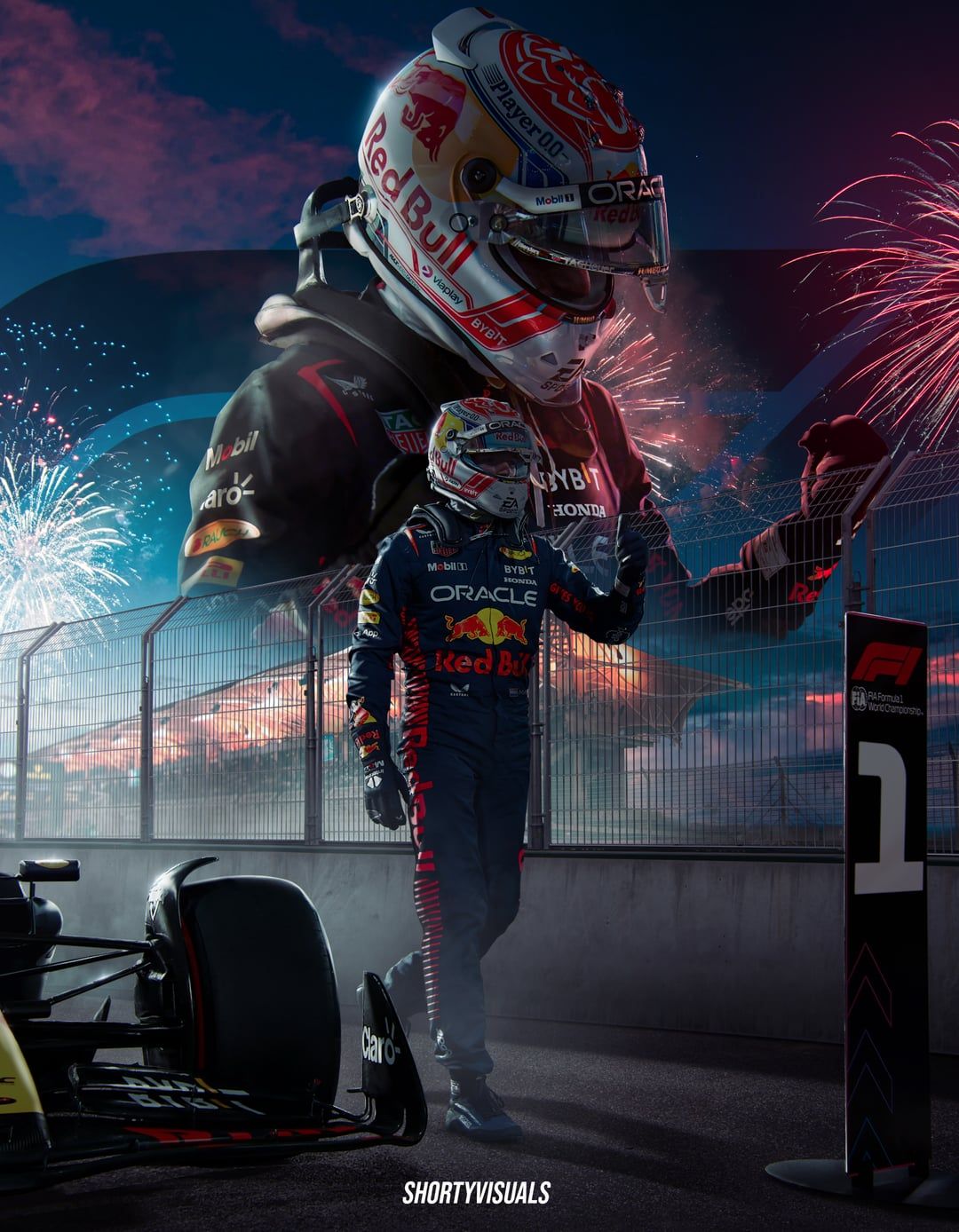 1080x1388 Poster I made for Max Verstappen's Bahrain Race Win, all done in photohop
