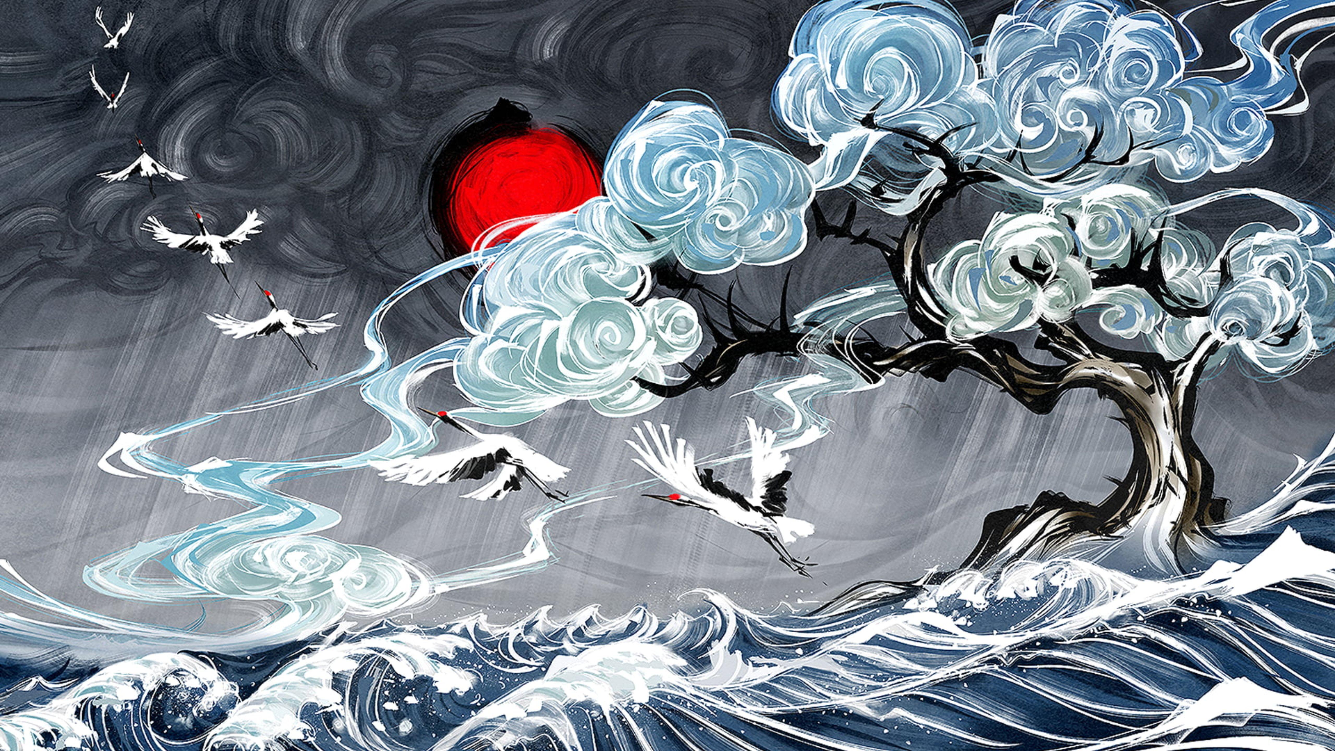 5120x2880 Japanese Art' Poster by JasonLeone. Japanese art, Art, Tapestry art