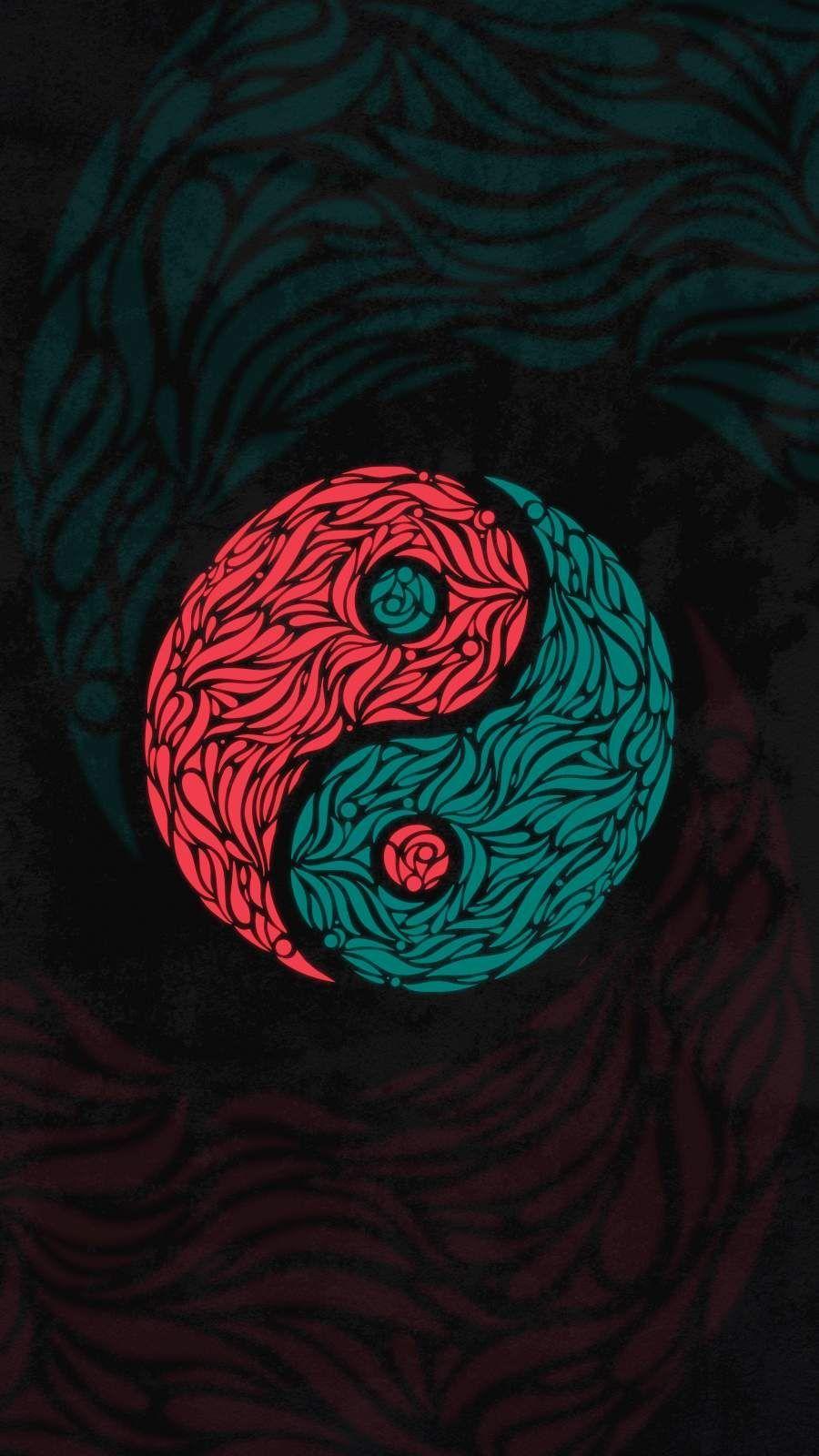 900x1600 Yin and Yang iPhone Wallpaper. iPhone wallpaper mandala, Desktop wallpaper art, iPhone background wallpaper