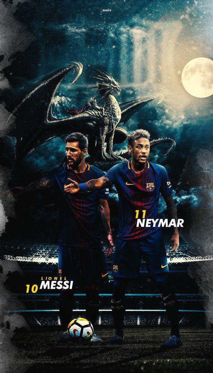 687x1200 RHGFX -. And. #neymar #messi #wallpaper