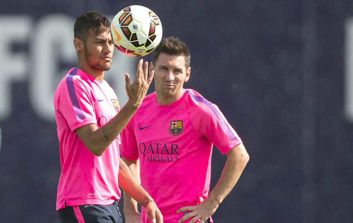 1200x758 Messi And Neymar At Barcelona Training Wallpaper Hd 2