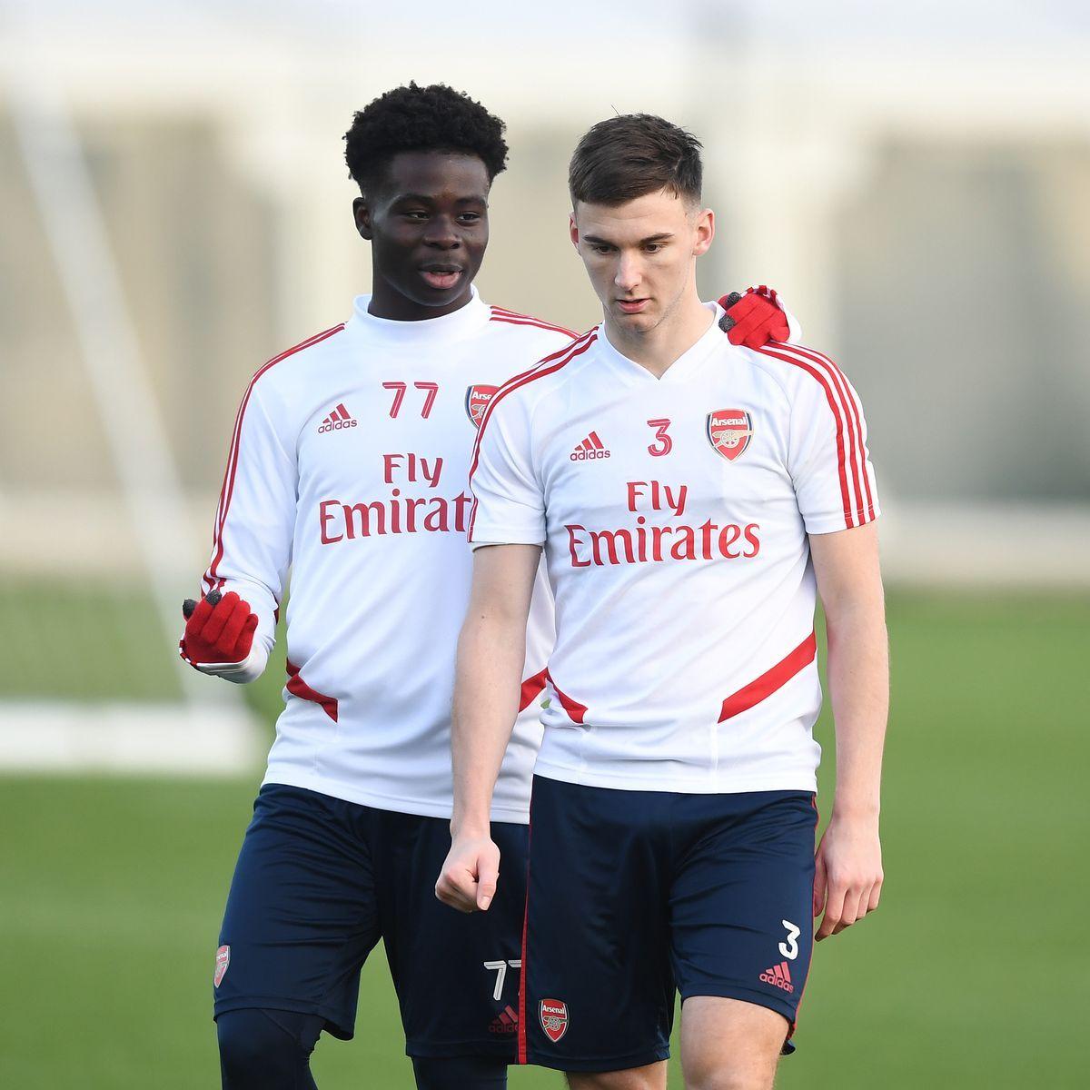 1200x1200 Arsenal's Bukayo Saka responds after Kieran Tierney posts picture on Instagram of his hero
