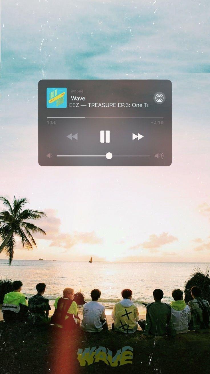 736x1308 ateez wave aesthetic wallpaper. Waves wallpaper, Aesthetic wallpaper, Pretty wallpaper