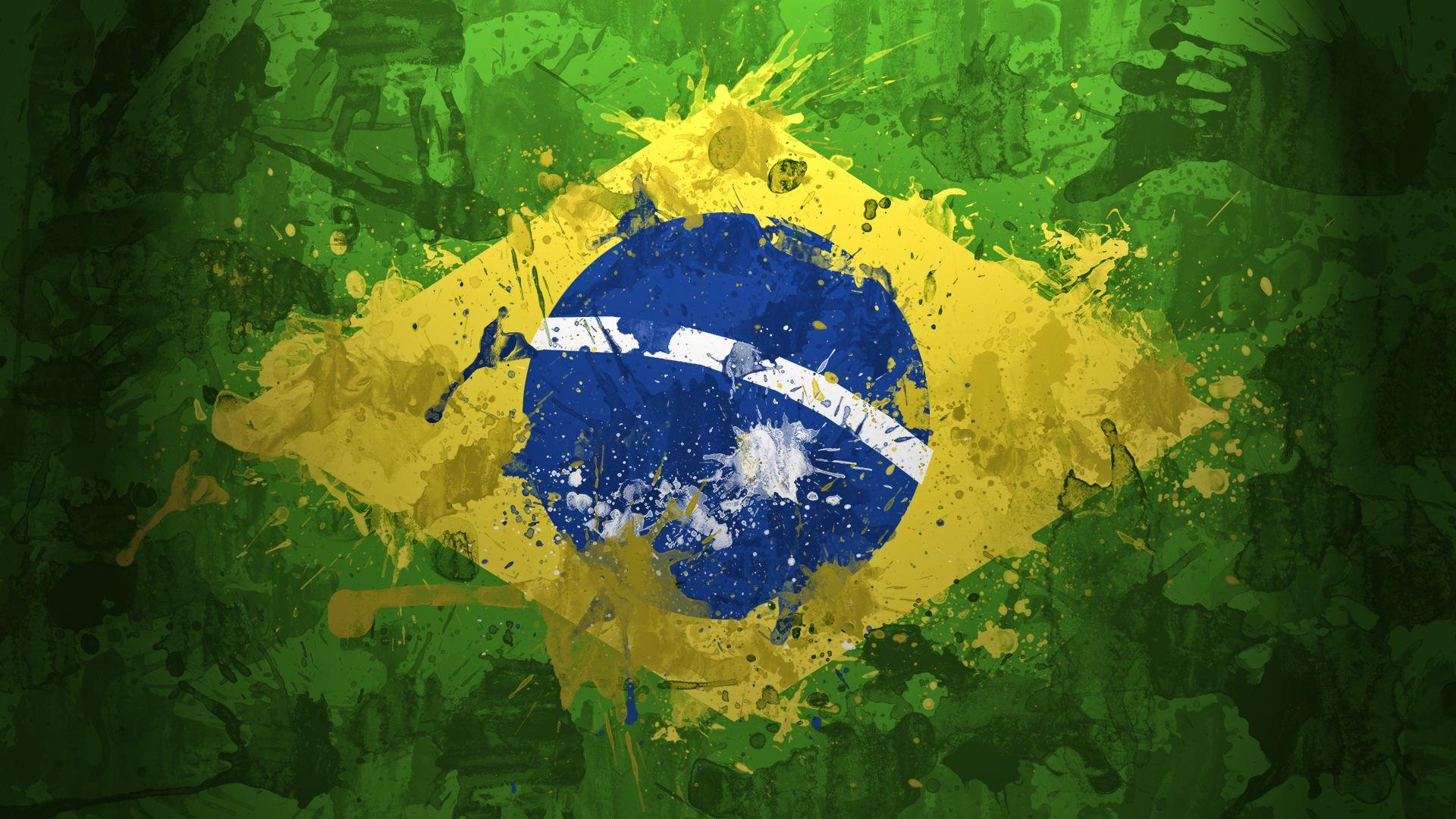 1920x1080 Brazil Vintage Flag