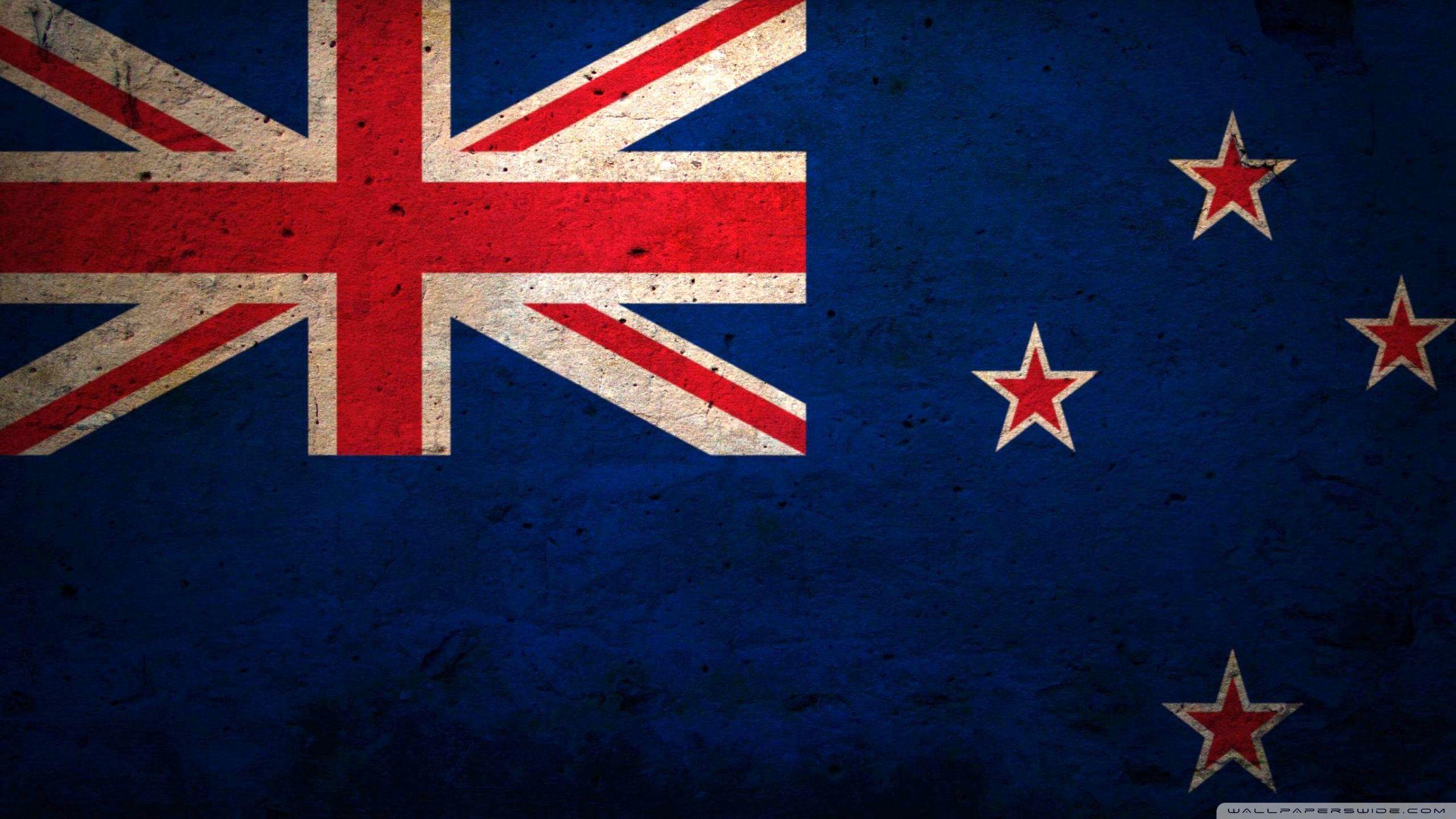 2400x1350 Grunge Flag Of New Zealand ❤ 4K HD Desktop Wallpaper for 4K Ultra
