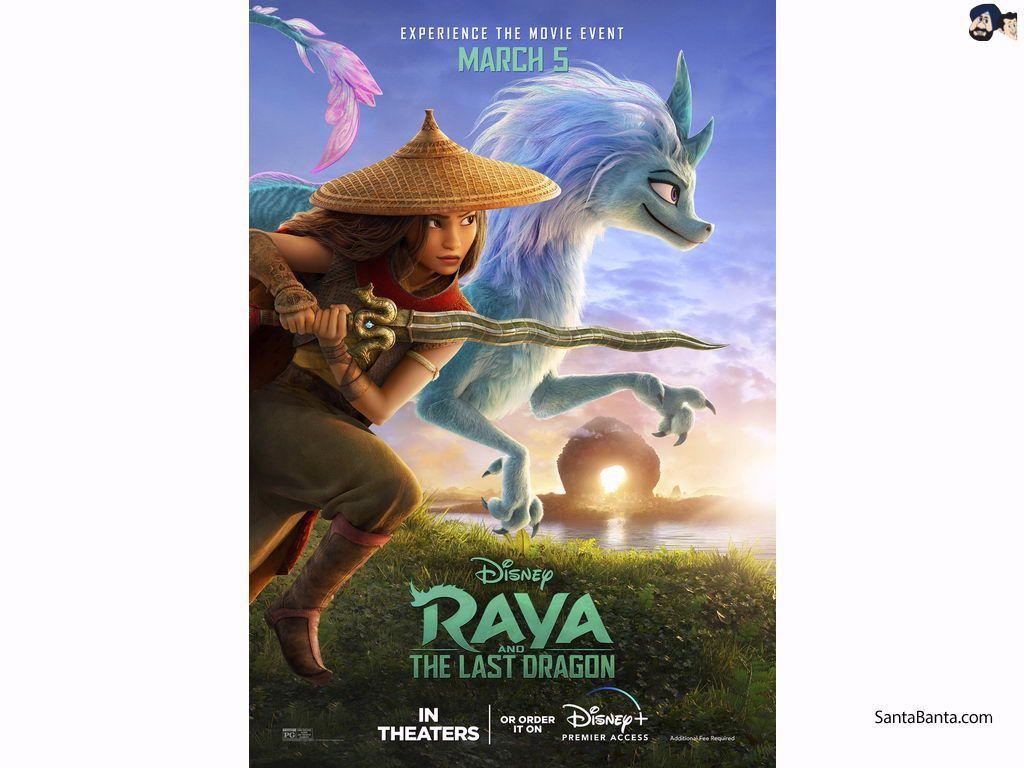 1024x768 Poster Of An English Animated Action Film, `Raya And The Last Dragon` (Release 2021)