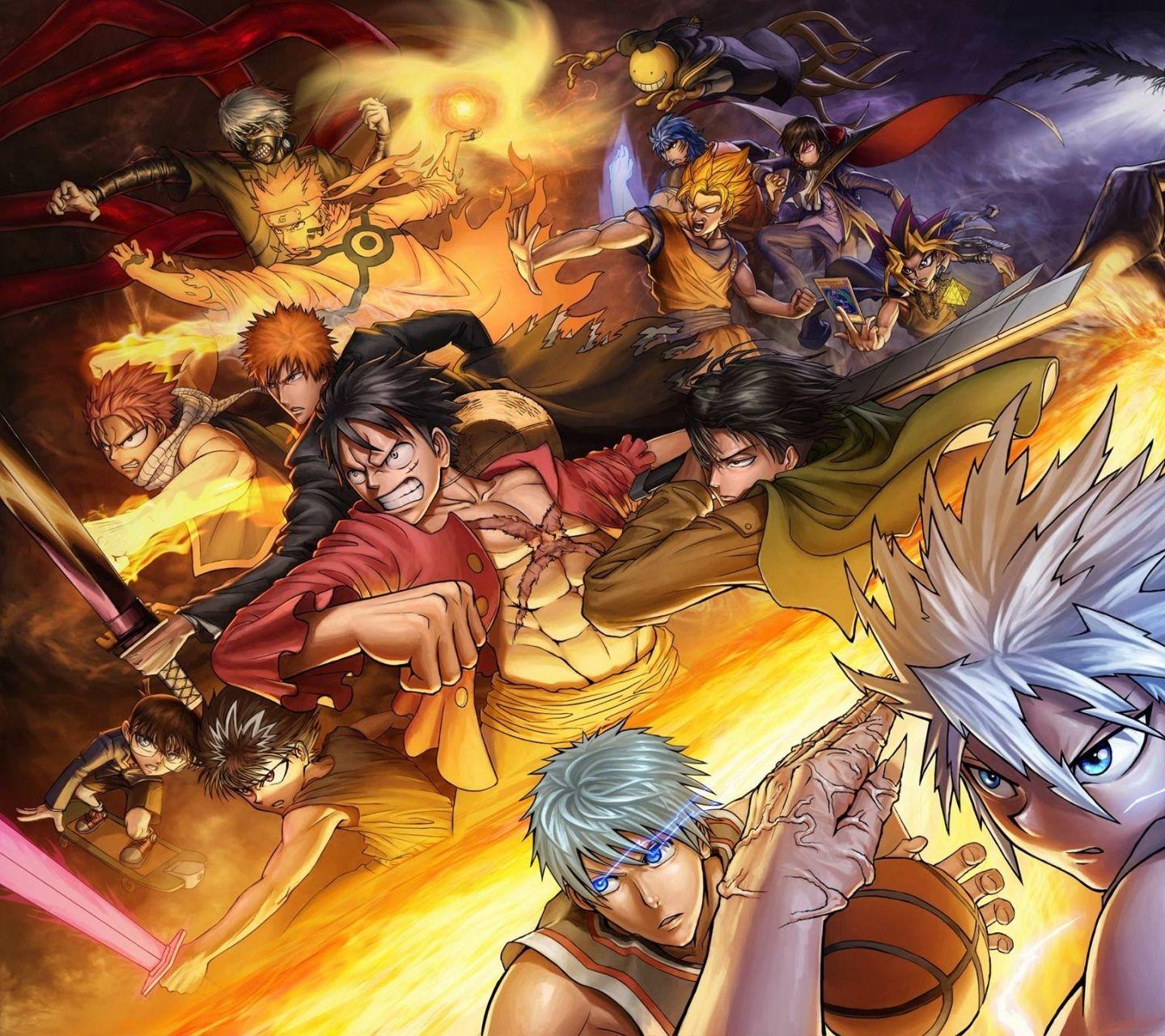 anime crossover wallpaper