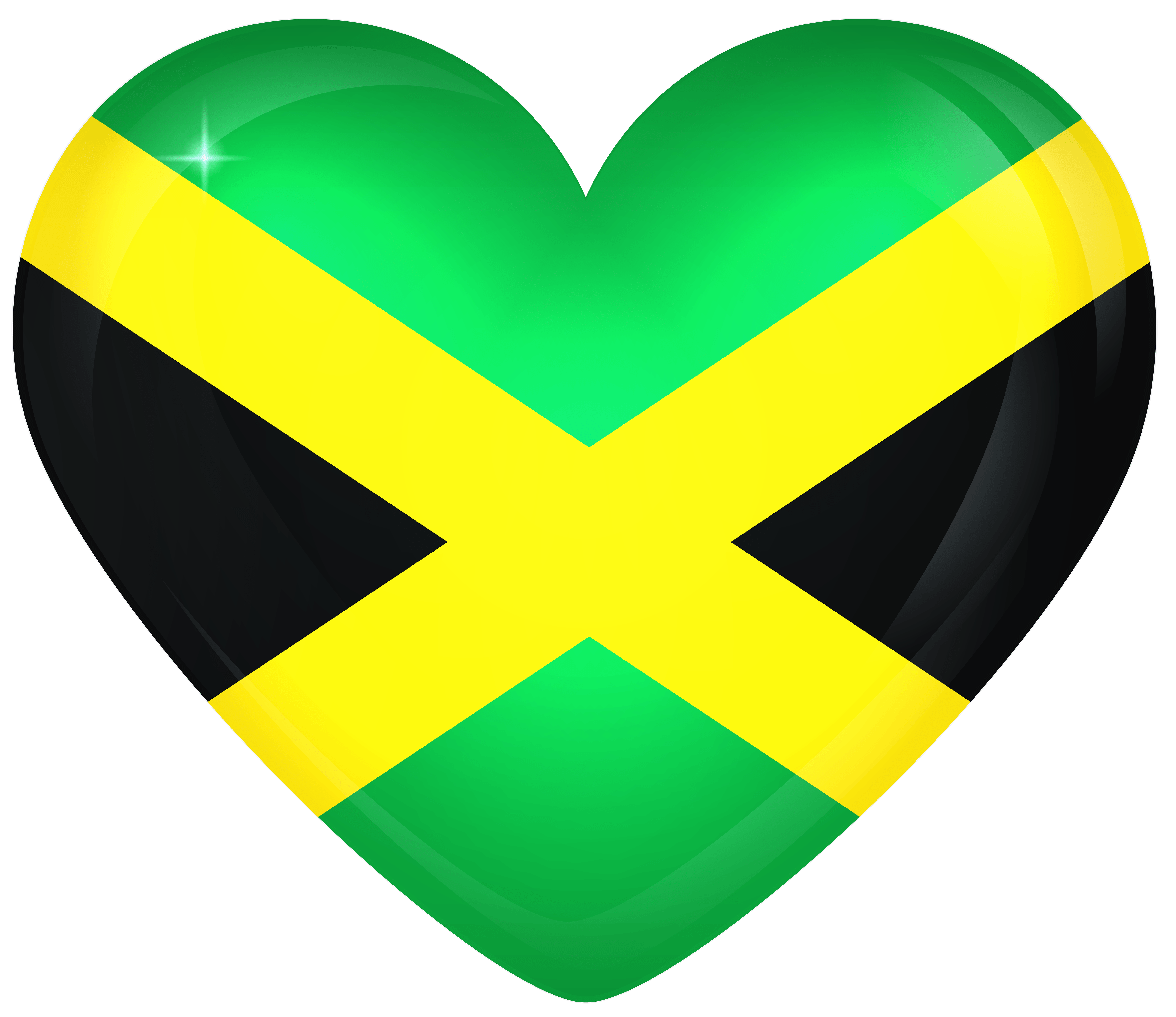 6000x5189 Jamaican Flag PNG .