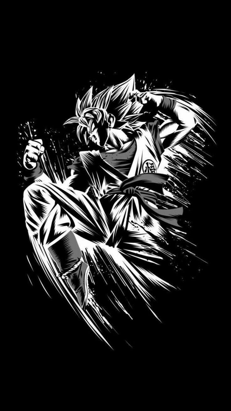 737x1311 goku #dbz #dragonball #androidwallpaper #ioswallpaper #wallpaper #black. Ios wallpaper, Android wallpaper, Abstract artwork