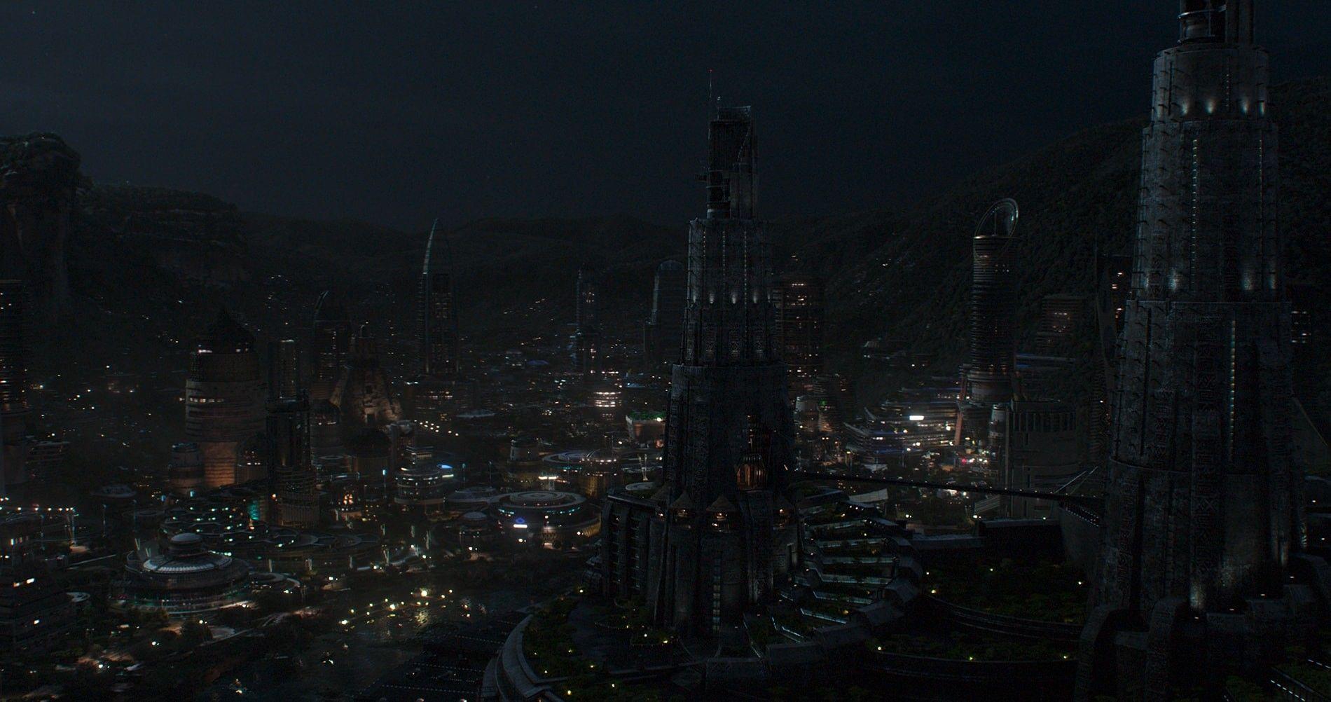 1900x1002 Night Time Wakanda Panther, Rohit Nayak