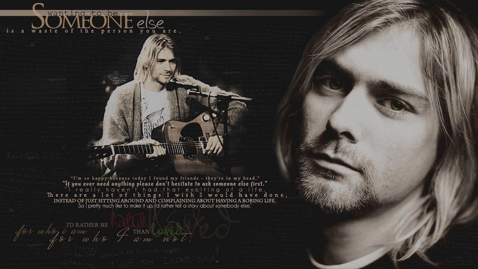 1920x1080 Free download text quotes nirvana kurt cobain sepia guitars artwork musicians [2560x1600] for your Desktop, Mobile & Tablet. Explore Kurt Cobain Quotes Wallpaper. Kurt Cobain Quotes Wallpaper, Kurt Cobain