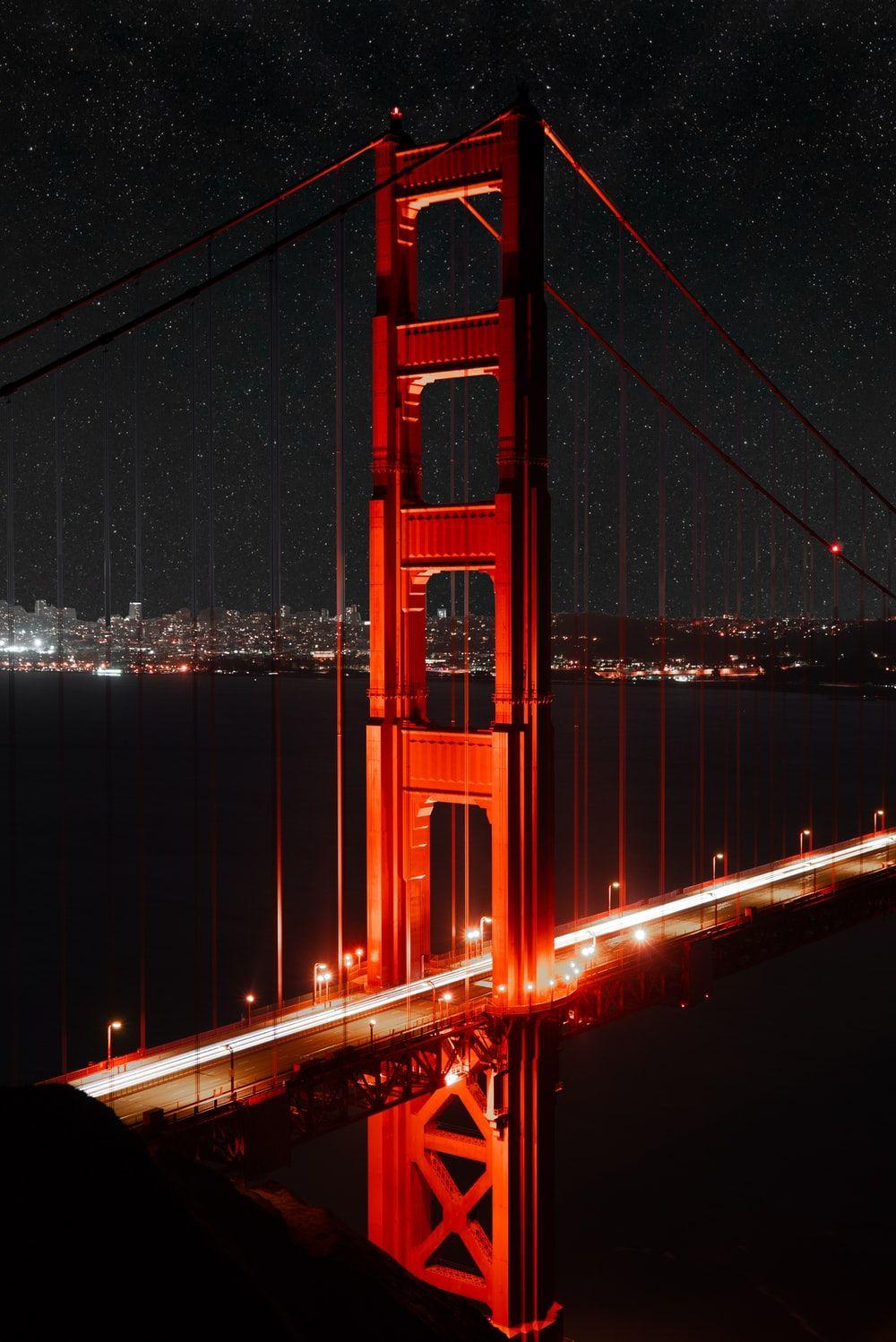 1000x1498 Golden Gate Bridge Night Picture. Download Free Image