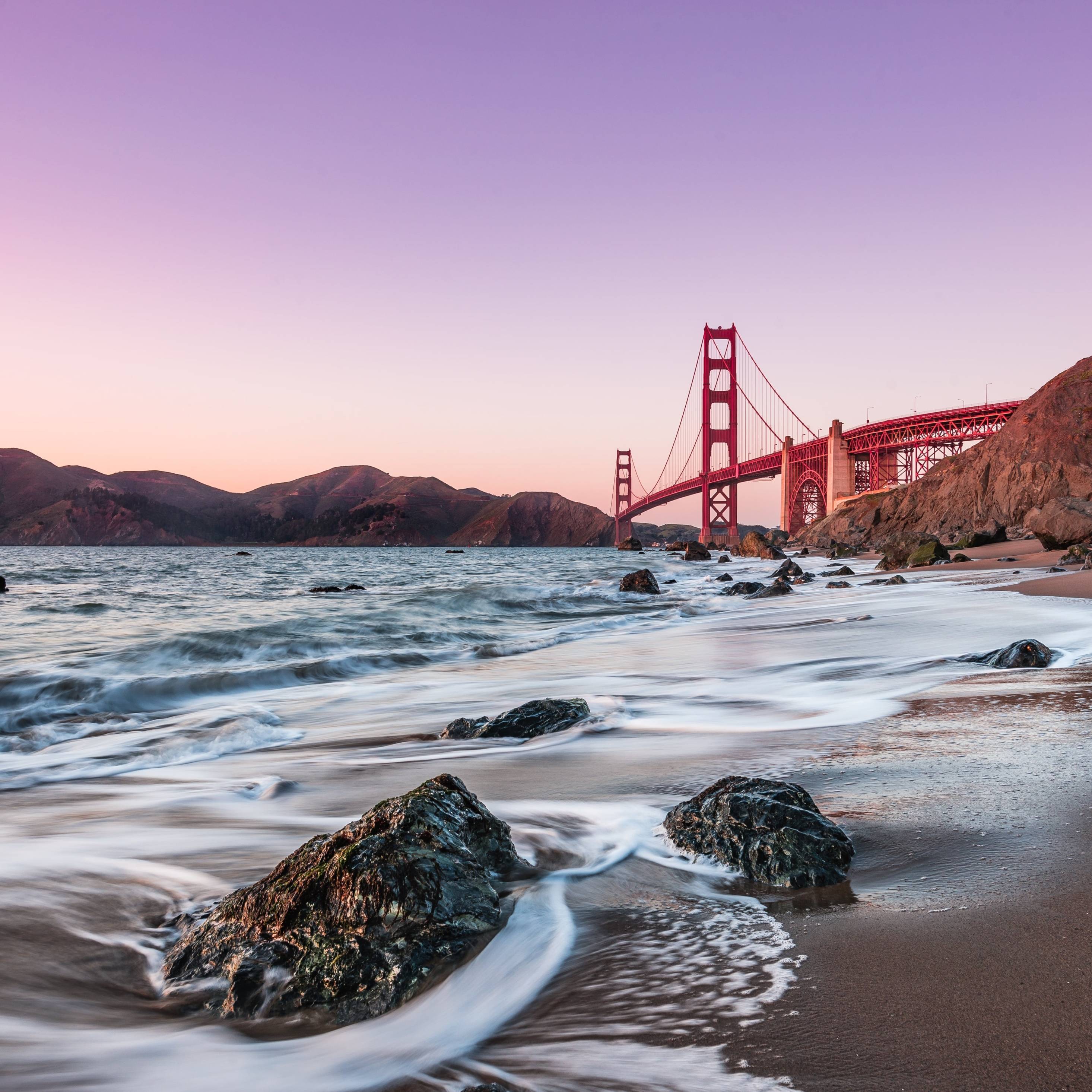 2932x2932 Baker Beach Golden Gate Bridge iPad Pro Retina Display Wallpaper, HD City 4K Wallpaper, Image, Photo and Background