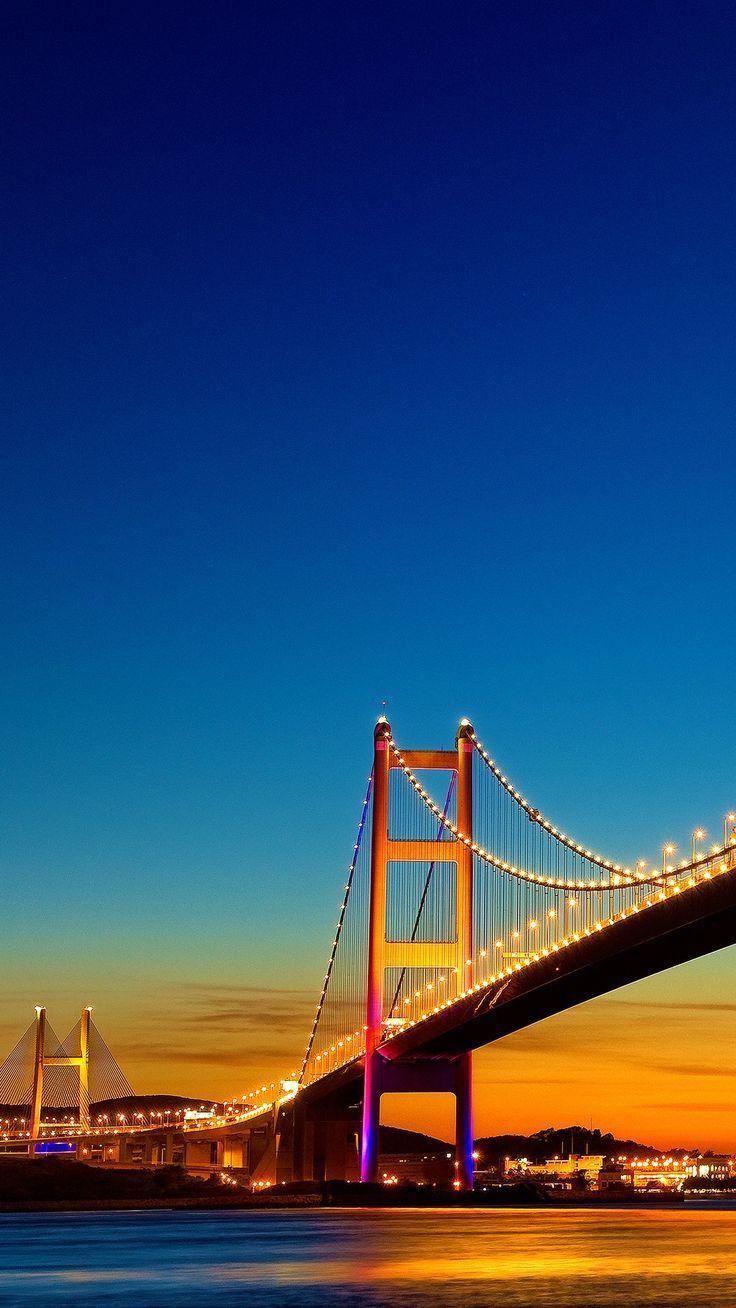 736x1308 Places #Golden Gate Bridge Night San Francisco #wallpaper HD 4k background for::Click here to download #Places #Golden Gate Bridge Night San F