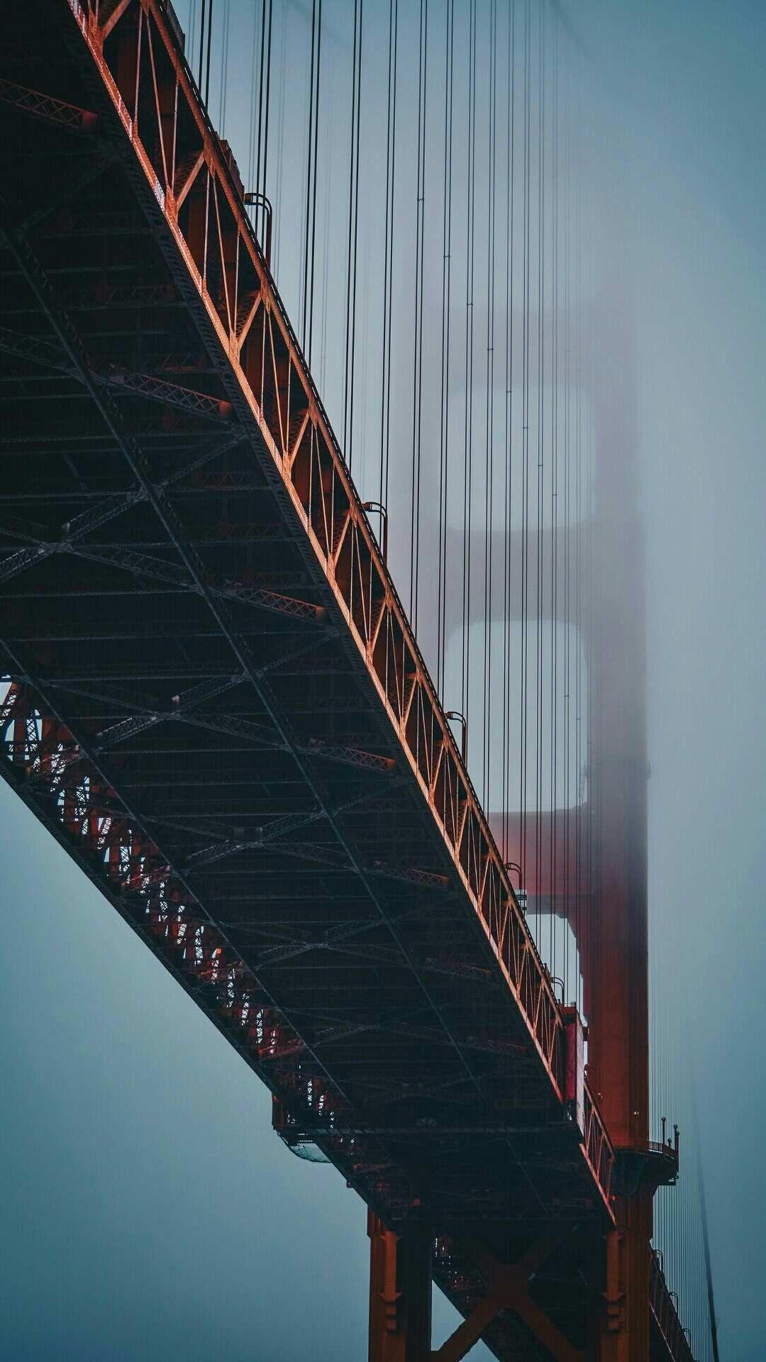 1080x1920 Sunset Wallpaper iPhone Golden Gate Bridge