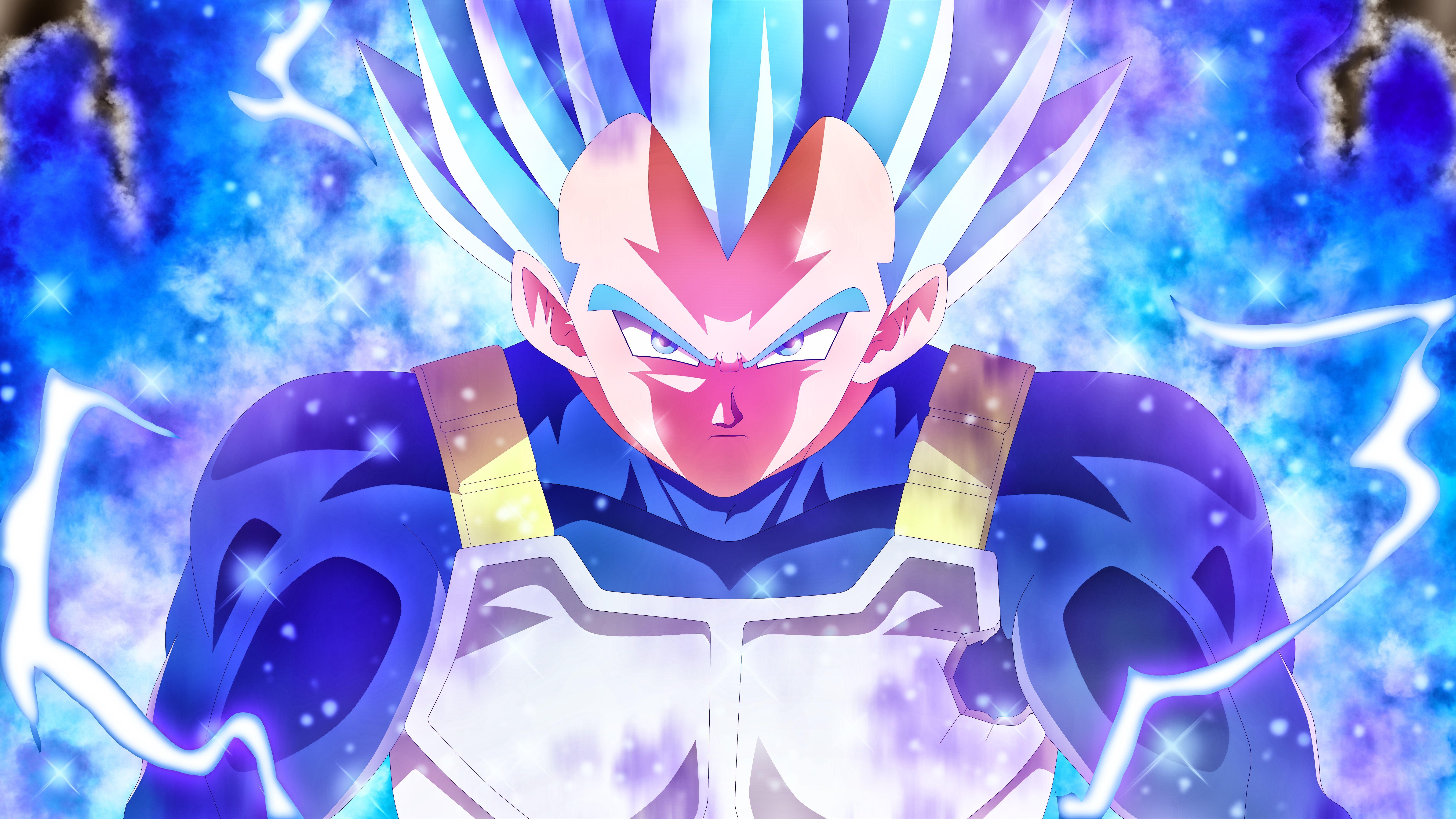 7680x4320 Vegeta Super Saiyan Blue Dragon Ball Super 8K