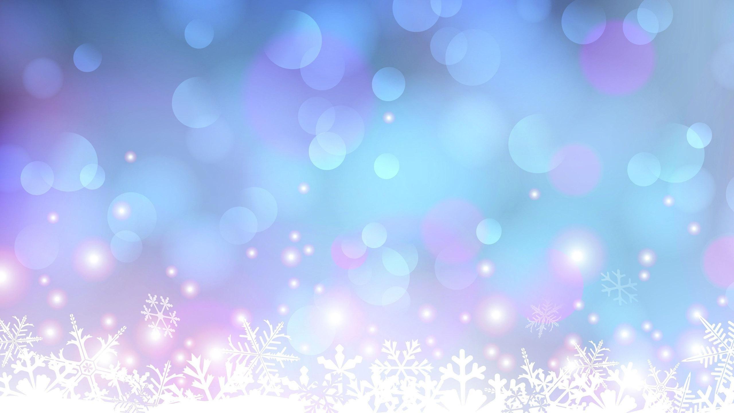 2560x1440 Snowflakes Wallpaper >> Background with quality HD