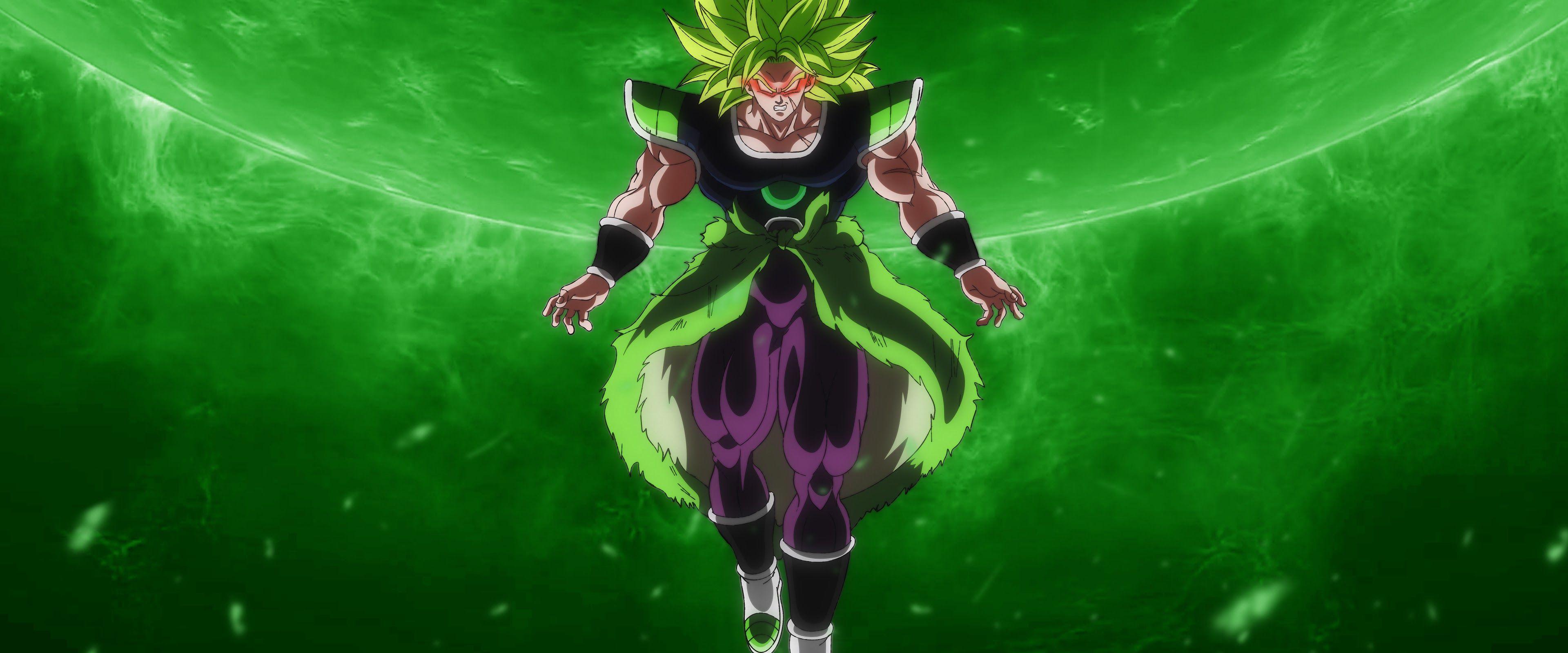 3840x1600 Dragon Ball Super: Broly Legendary Super Saiyan 8K Wallpaper