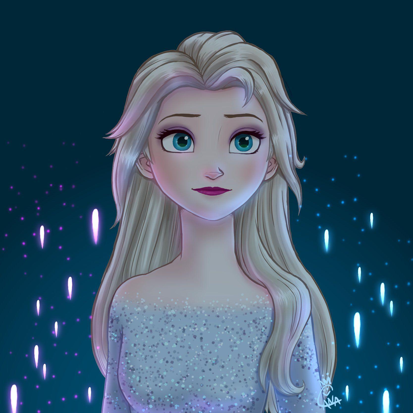 1668x1668 Frozen 2 Fan Art: Elsa. Frozen art, Disney princess wallpaper, Disney princess frozen