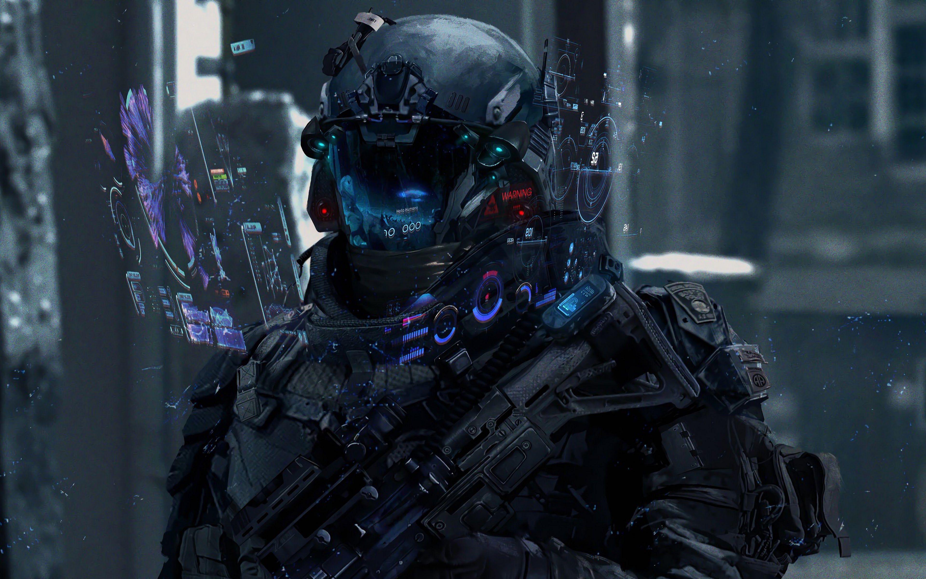 3840x2400 Sci Fi Soldier Wallpaper 4k