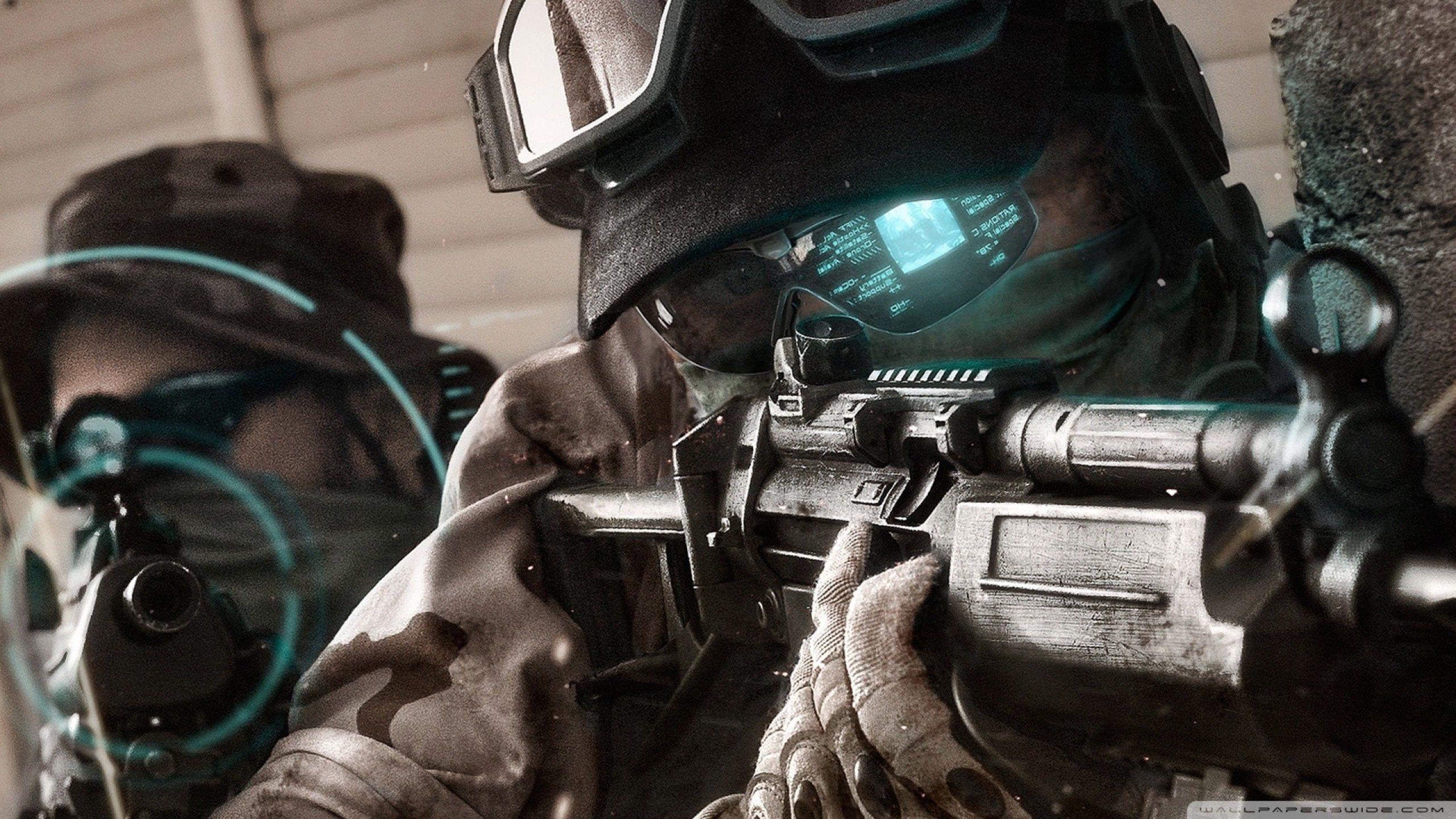 2560x1440 GHOST RECON FUTURE SOLDIER military shooter action tom clancy wallpaperx1440