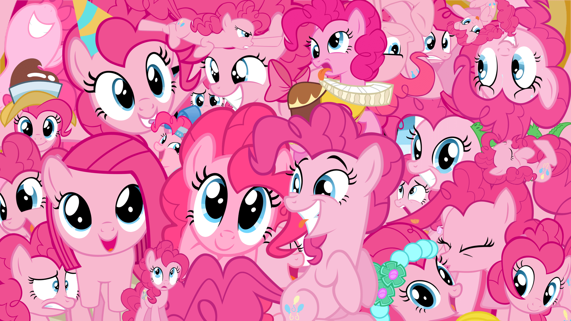 1920x1080 Free download Blue Eyes Wallpaper 1920x1080 Blue Eyes Pink Hair Collage Pinkie [1920x1080] for your Desktop, Mobile & Tablet. Explore Pink Horse Wallpaper. Pink Background Wallpaper, Pink Wallpaper Blog