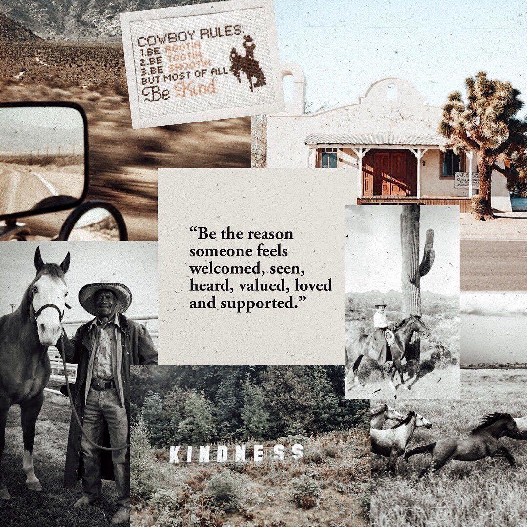 1080x1080 Kristen Carter Designs on Instagram: “be kind ♡”. Western photography, Country background, Western wall art
