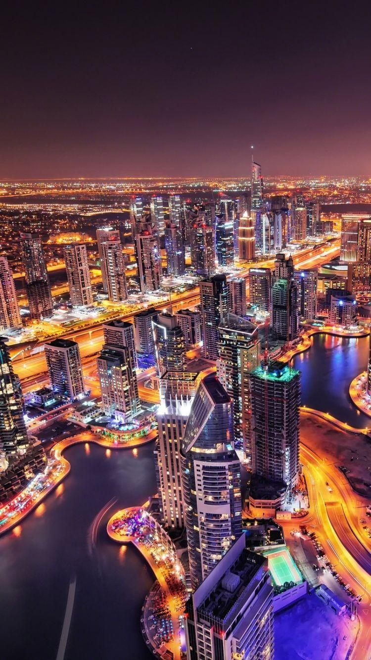 750x1334 Dubai Night Lights