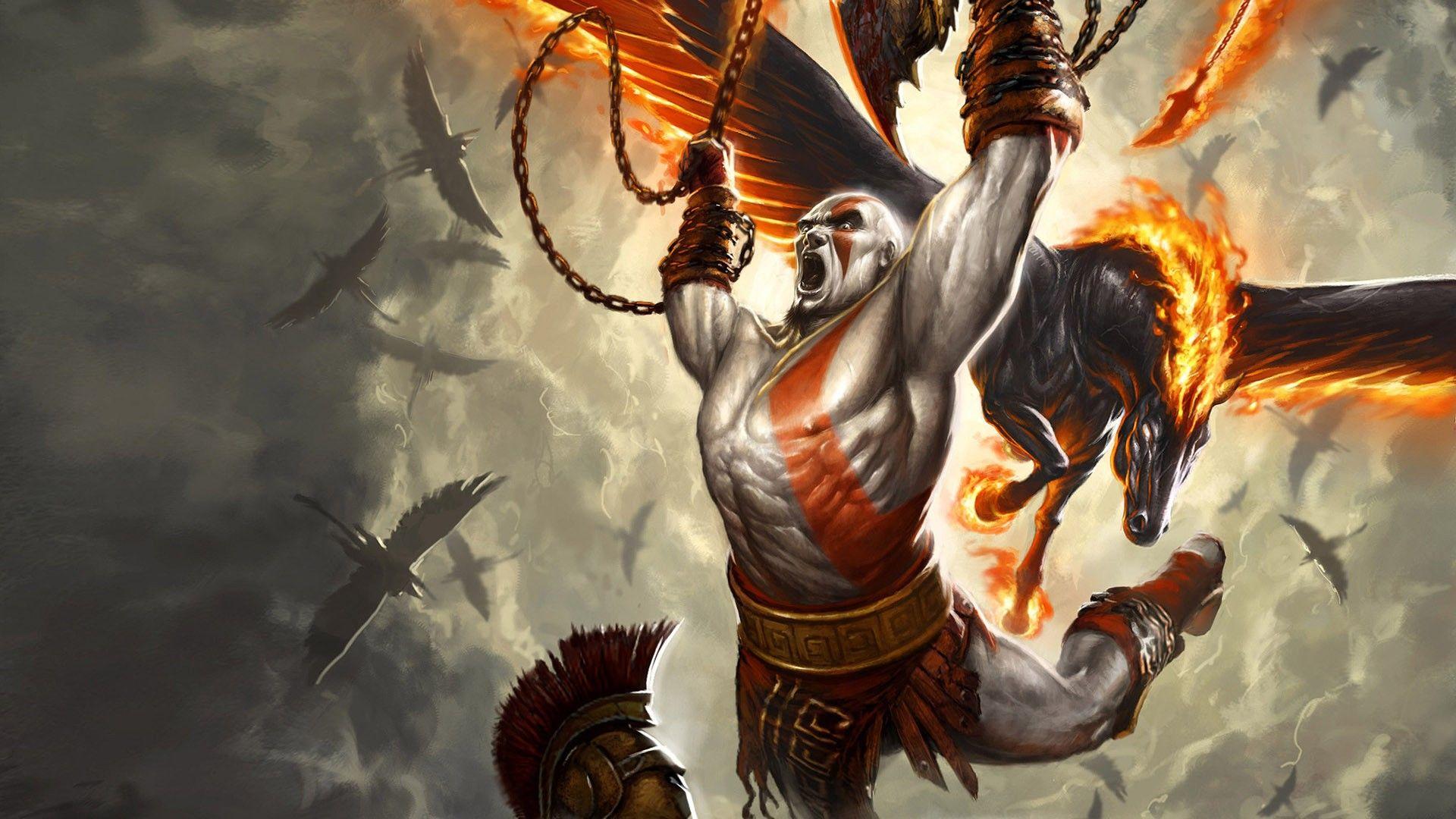1920x1080 video games, Kratos, God of War wallpaper