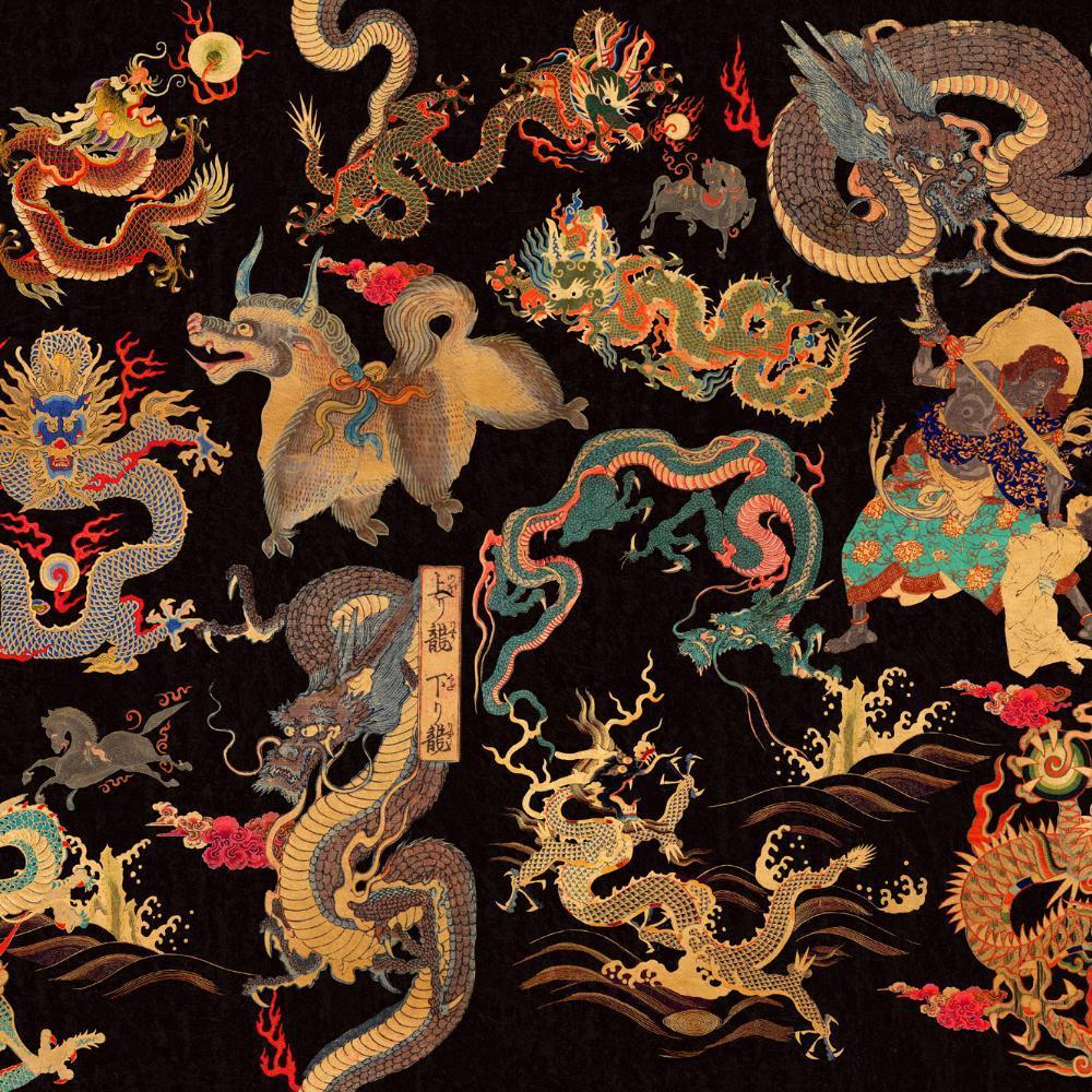 1000x1000 Dragons of Tibet Wallpaper Collection