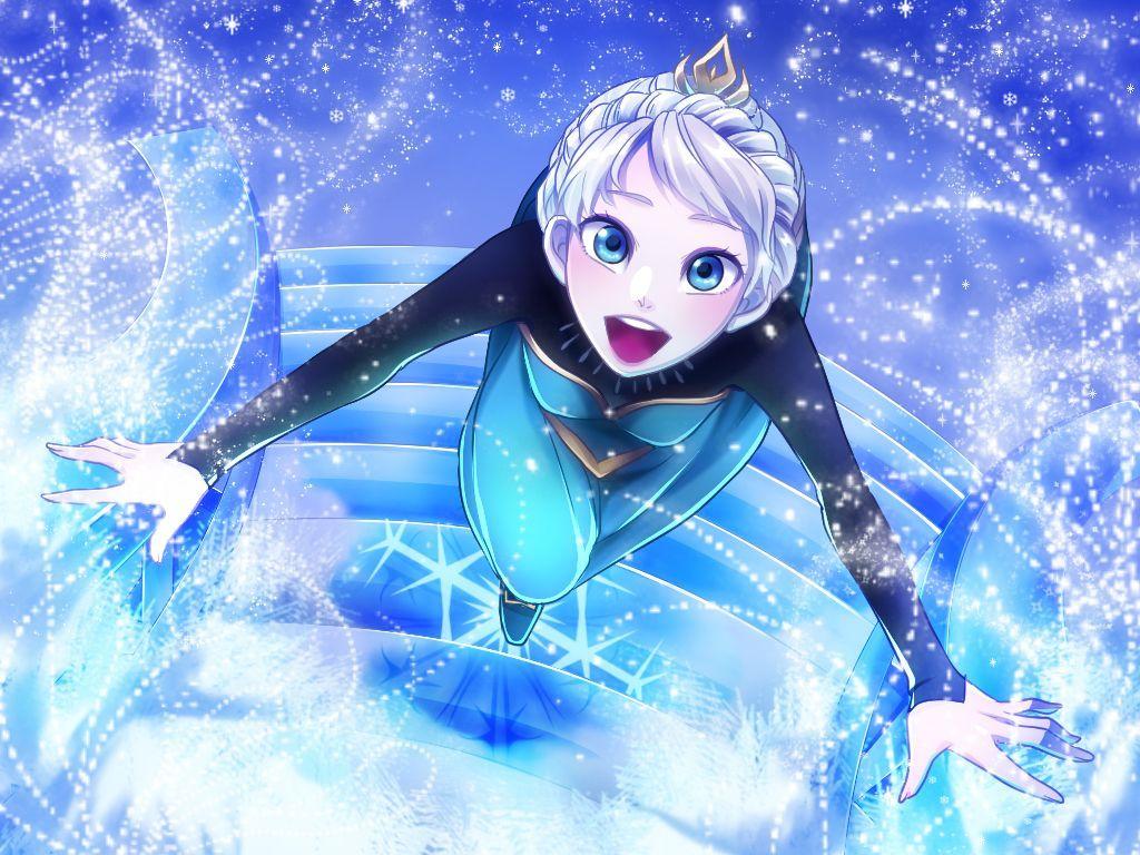 1024x768 Elsa Anime Wallpaper