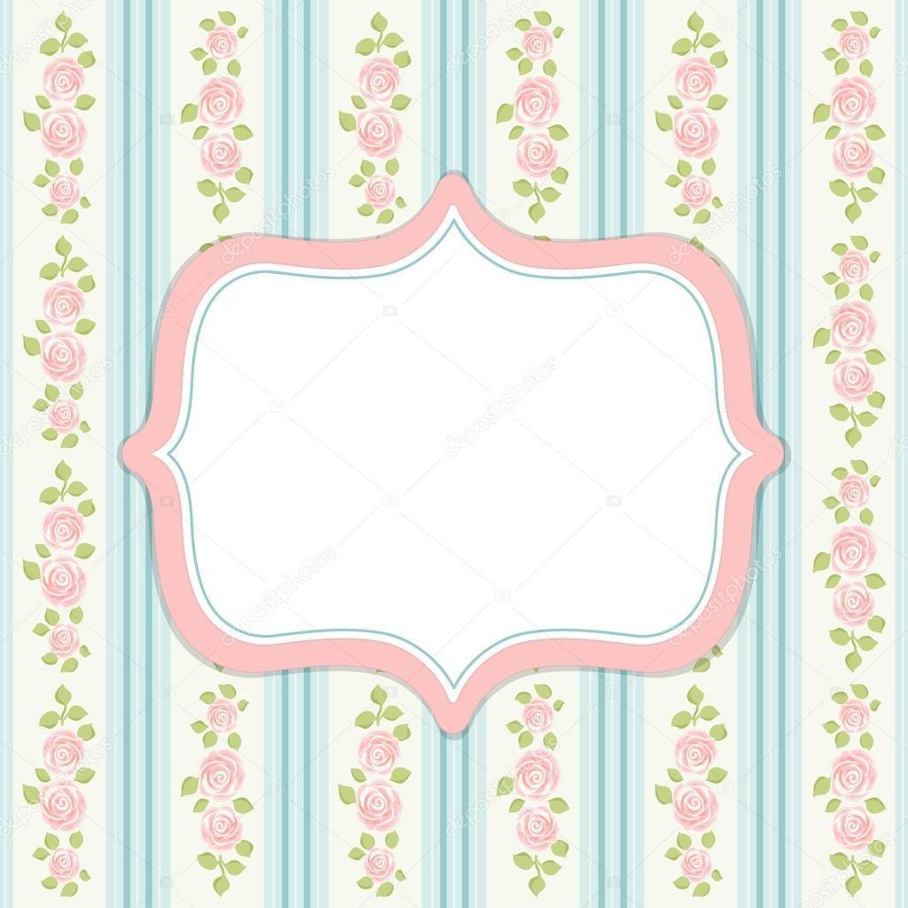 1024x1024 Retro Frame In Shabby Chic Style Stock Illustrationña Frames Vintage Baby Png Wallpaper & Background Download