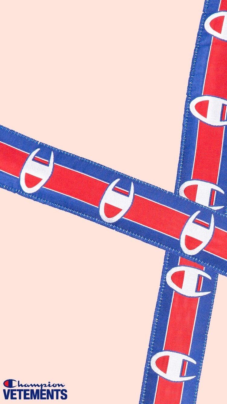 751x1334 Vetements x Champion Tape Wallpaper 9:16