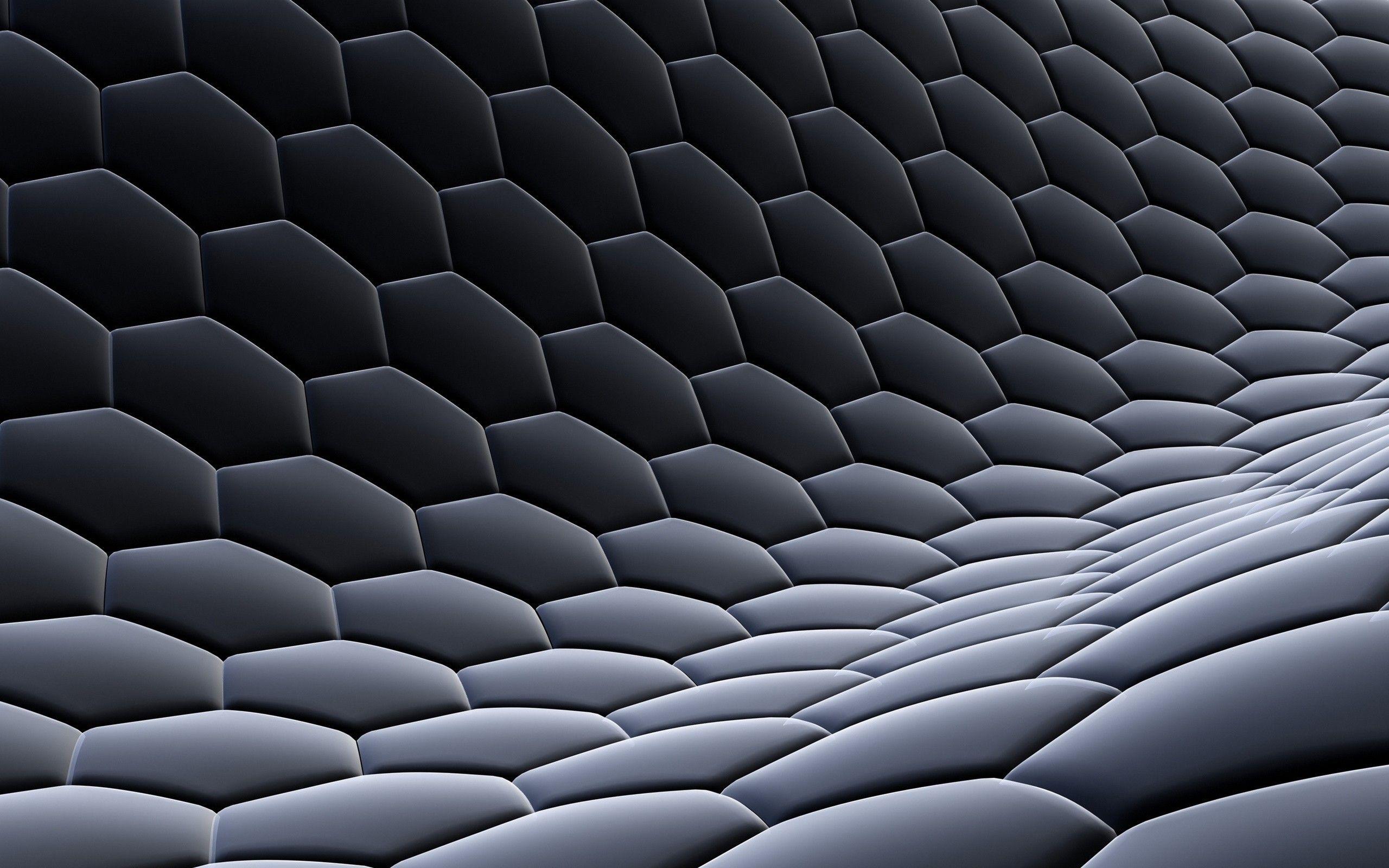 2560x1600 Black 3D Background HD