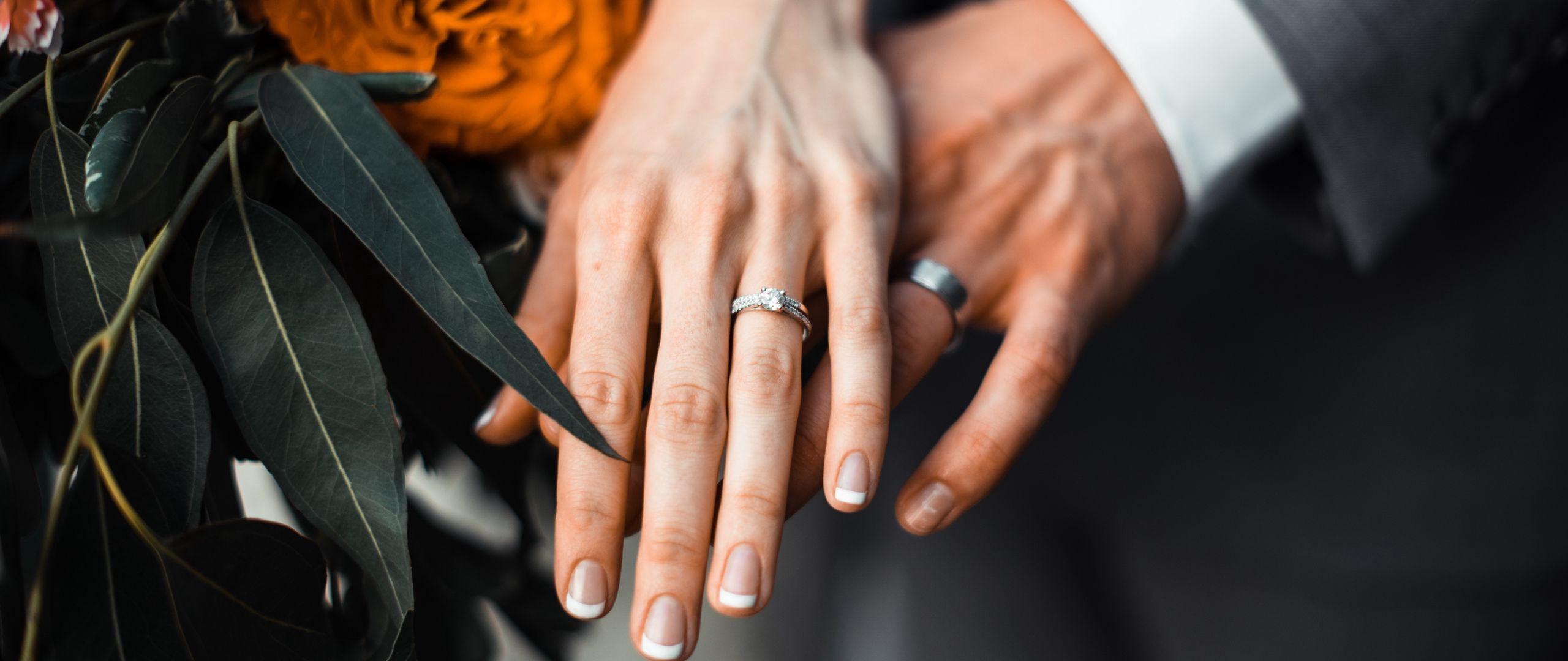2560x1080 Download wallpaper 2560x1080 newlyweds, hands, rings, love, couple dual wide 1080p HD background