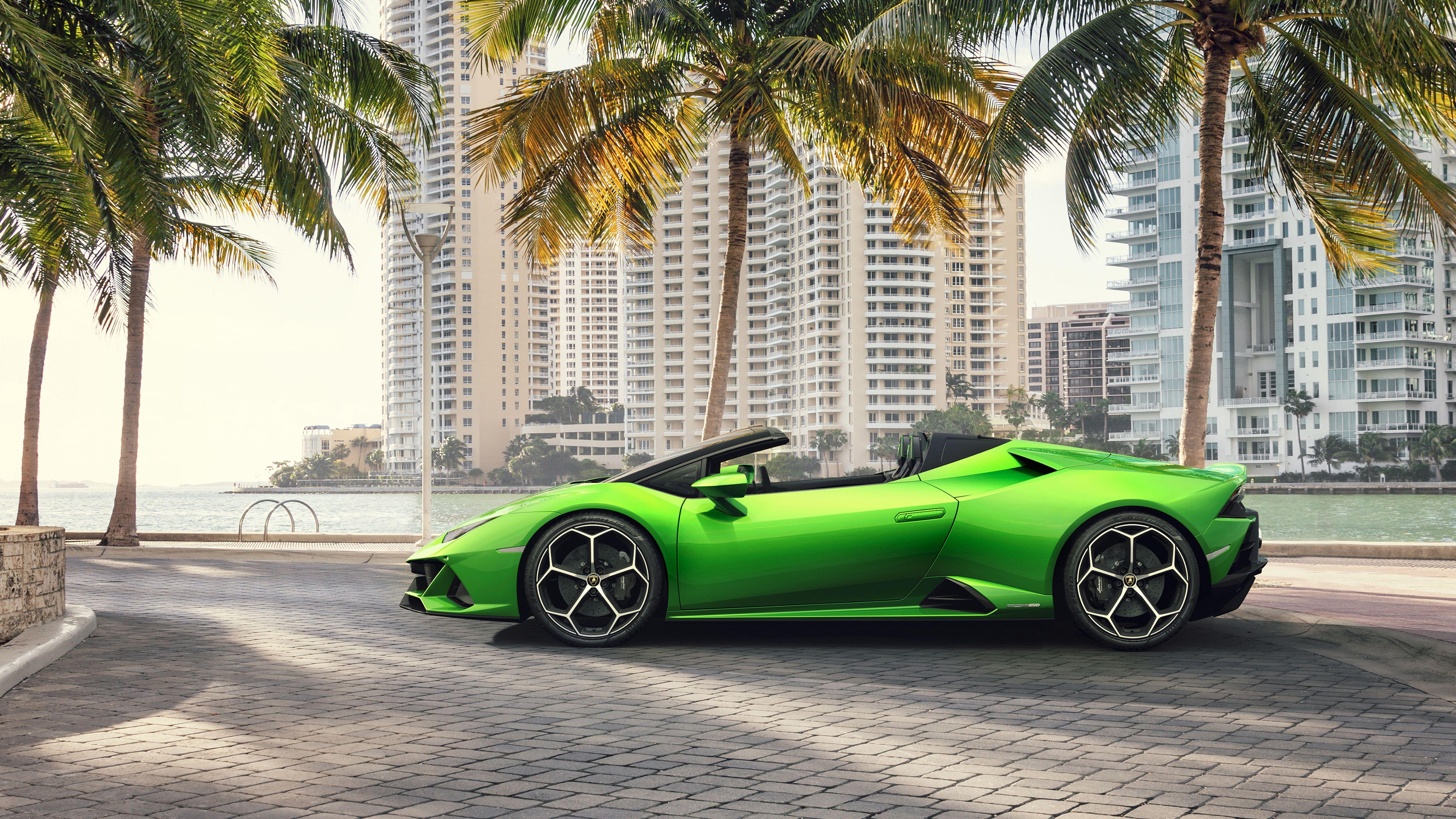 5120x2880 Lamborghini Huracan EVO Spyder 2019 5K 2 Wallpaper. HD Car Wallpaper