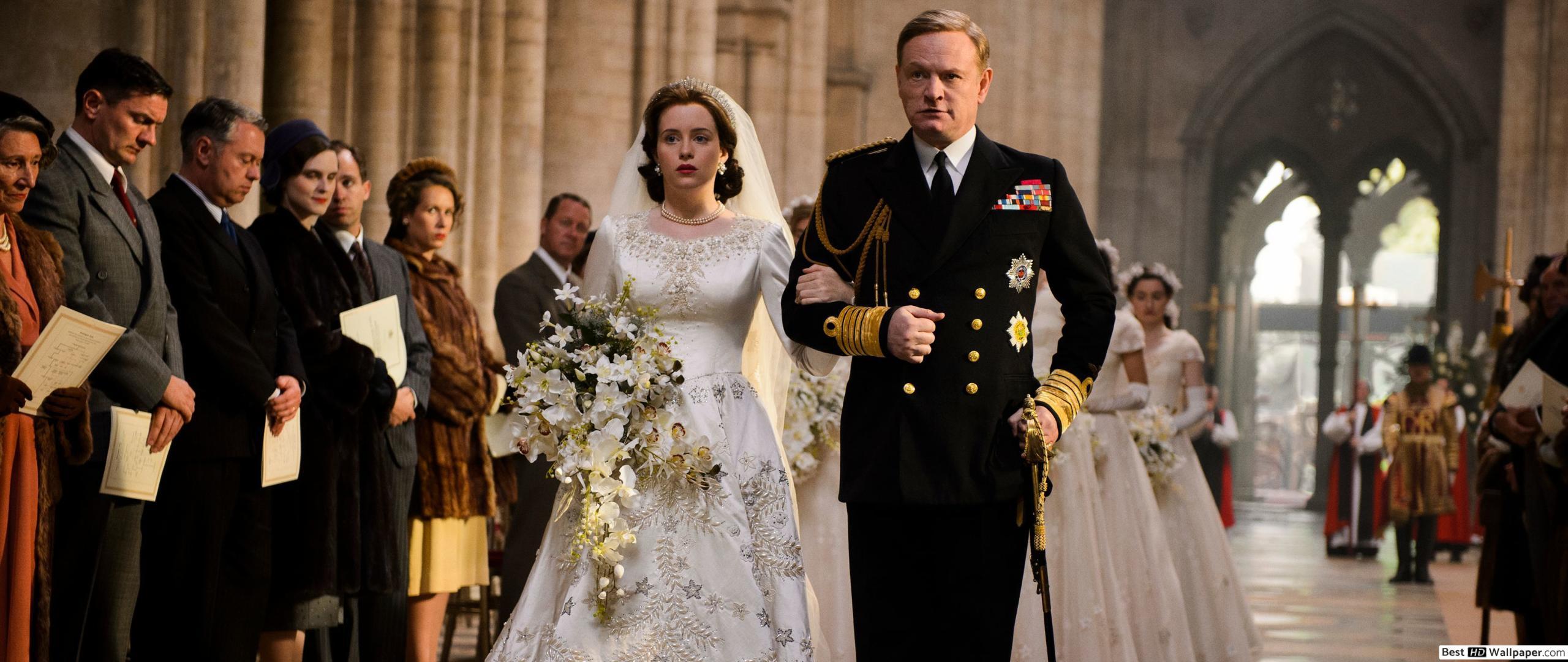 2560x1080 The Crown Wedding HD wallpaper download