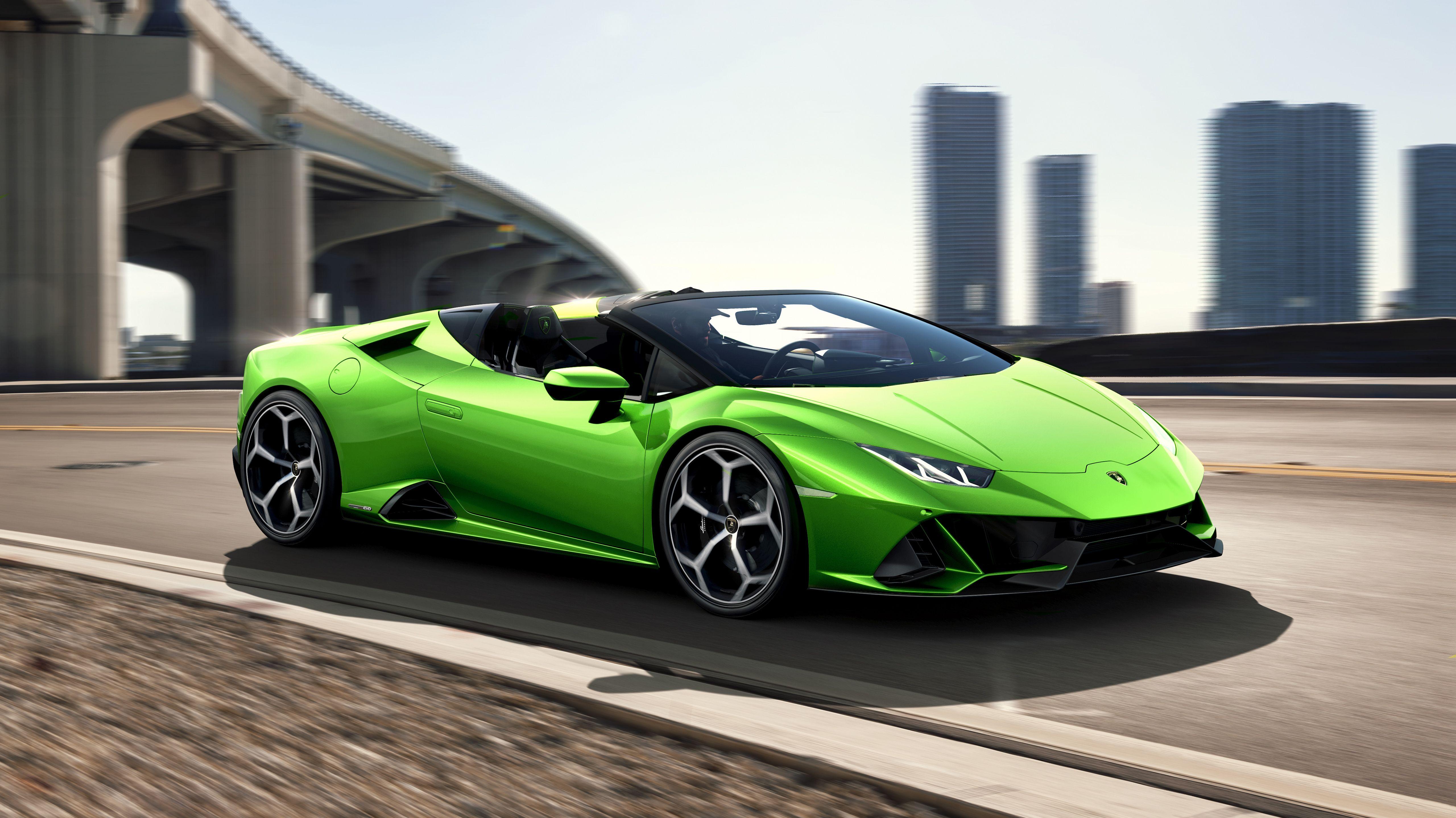 5120x2880 Lamborghini Huracan EVO Spyder 2019 5K Wallpaper. HD Car Wallpaper