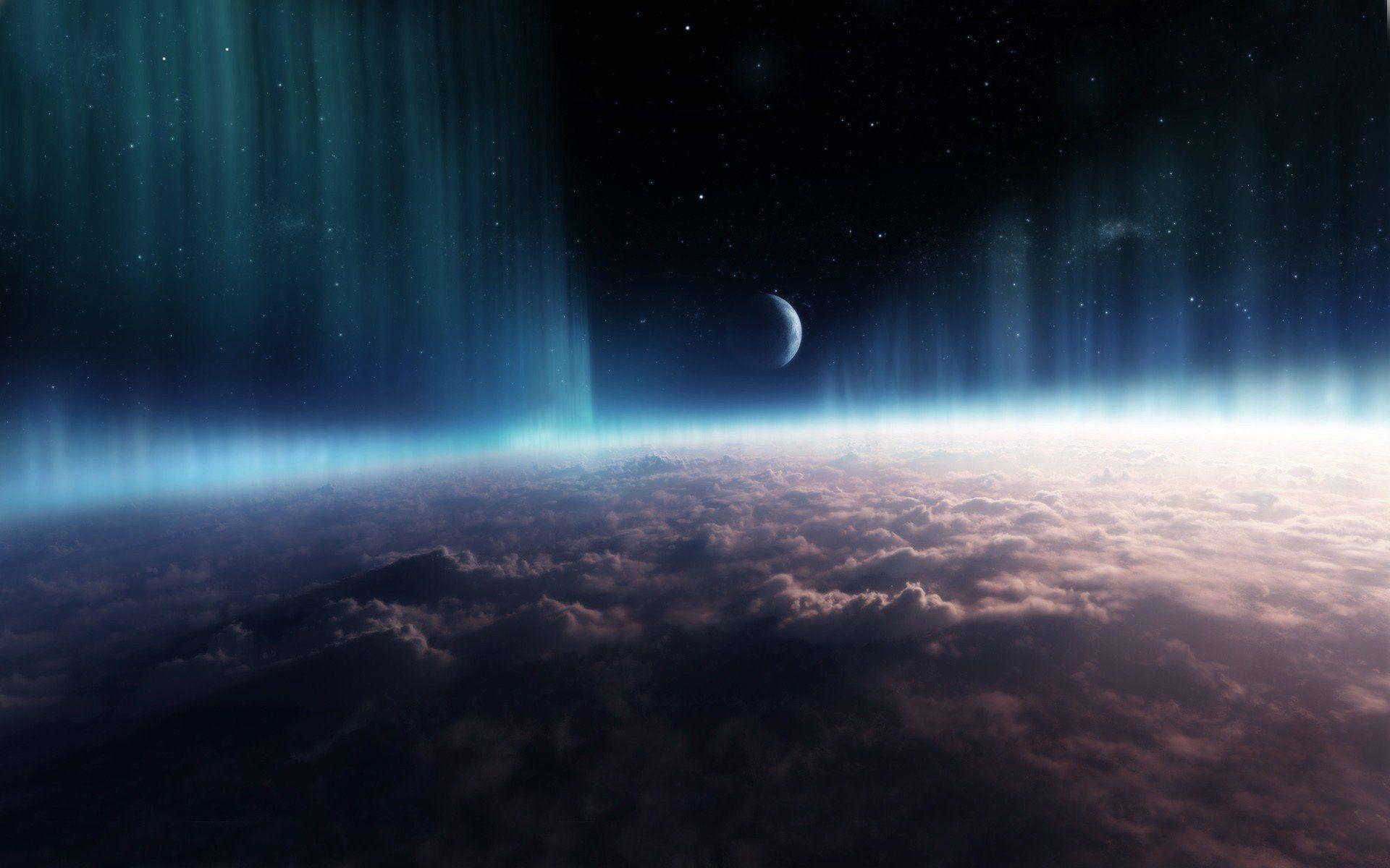 1920x1200 aurora borealis, Space, Clouds HD Wallpaper / Desktop and Mobile Image & Photo